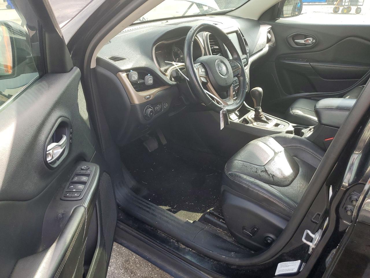 2014 Jeep Cherokee Limited Black vin: 1C4PJLDS7EW221883