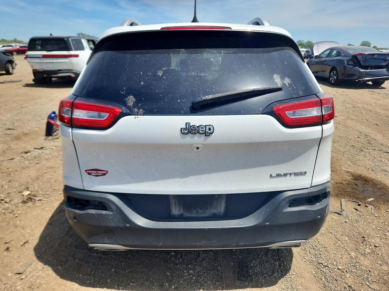 2015 Jeep Cherokee Limited White vin: 1C4PJLDS7FW539052