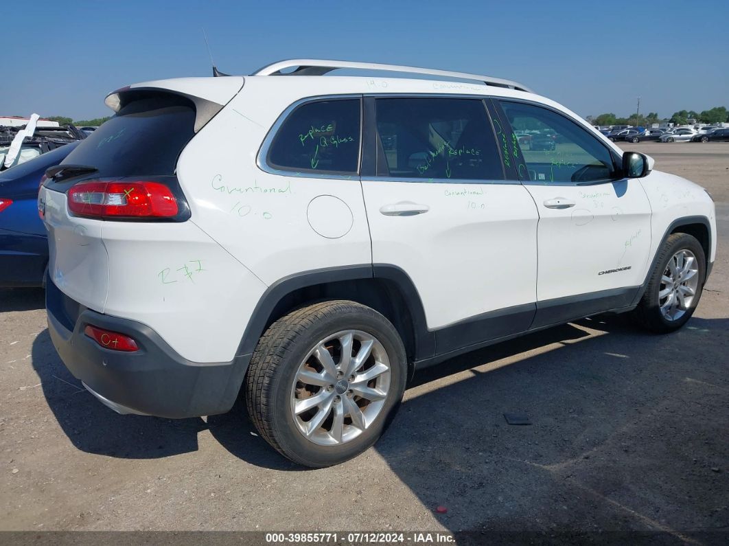 2017 Jeep Cherokee Limited Fwd White vin: 1C4PJLDS7HW511089