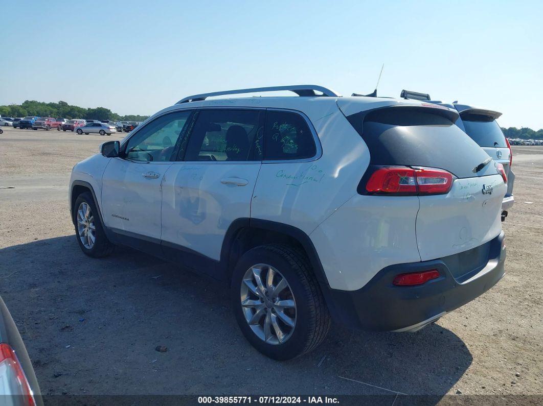 2017 Jeep Cherokee Limited Fwd White vin: 1C4PJLDS7HW511089