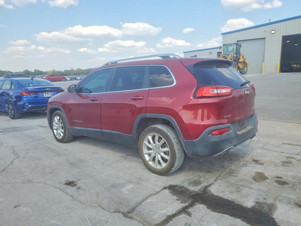 2014 Jeep Cherokee Limited Maroon vin: 1C4PJLDS8EW144134