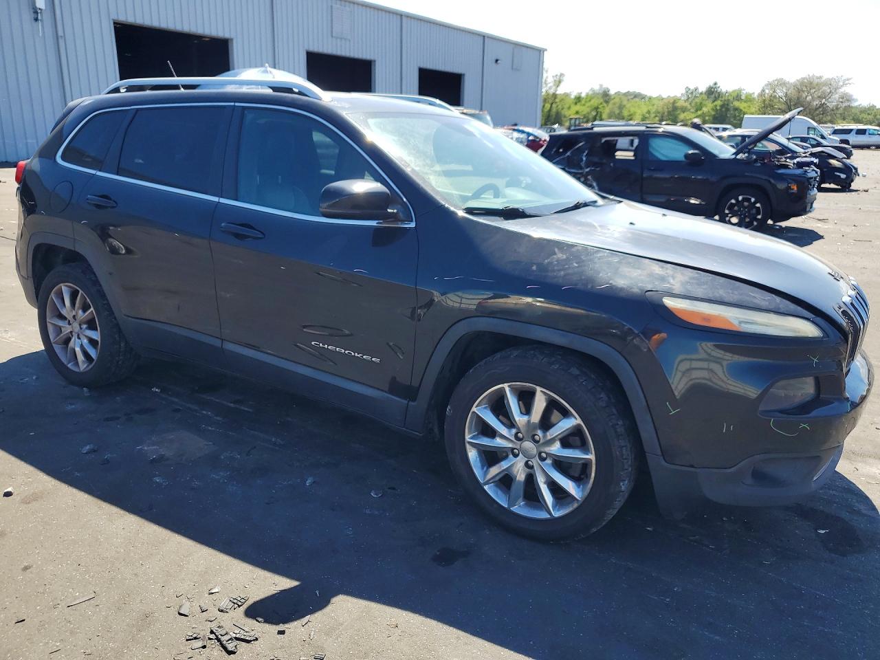 2014 Jeep Cherokee Limited Black vin: 1C4PJLDS8EW245111