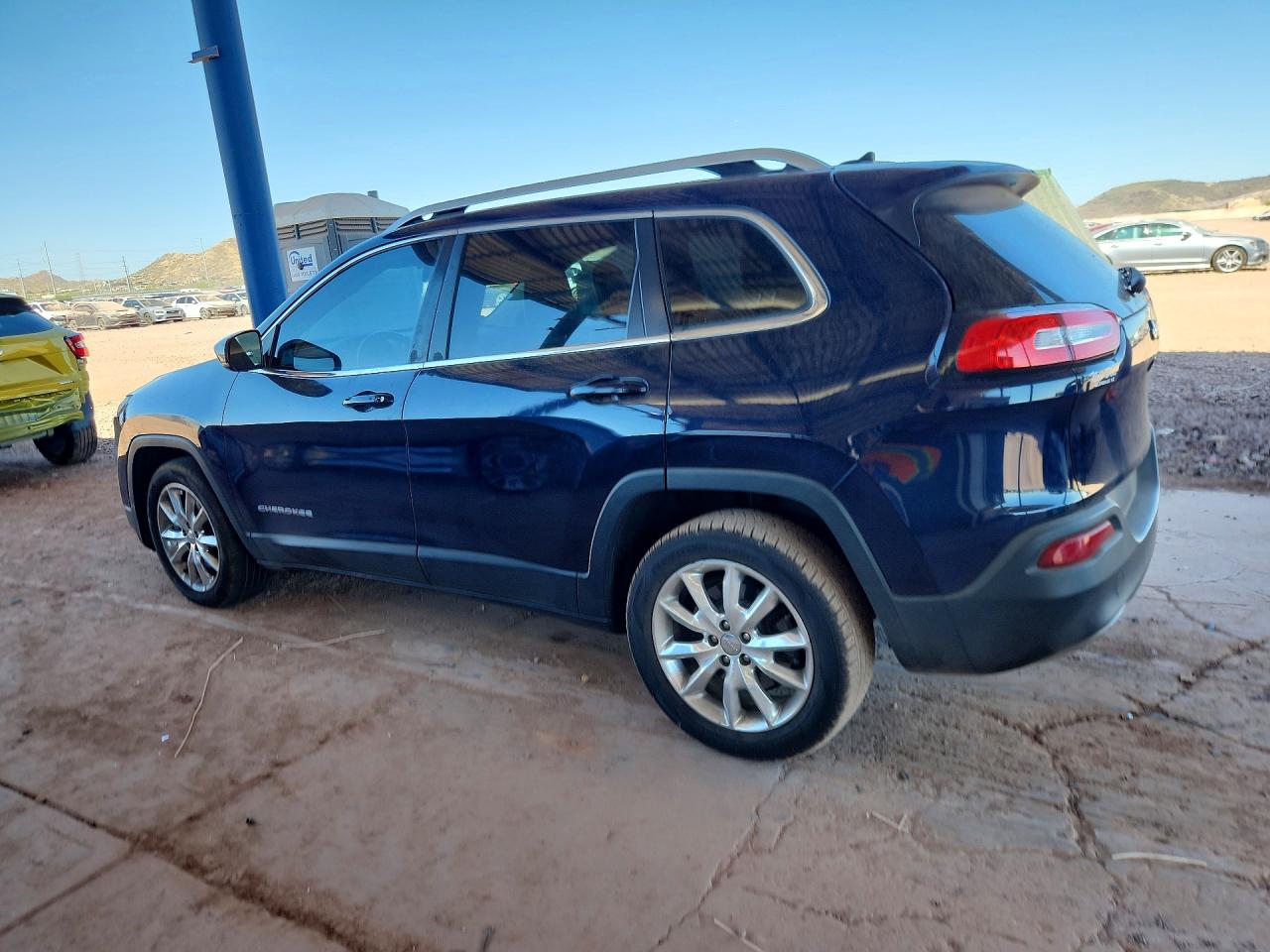 2014 Jeep Cherokee Limited Blue vin: 1C4PJLDS8EW266976