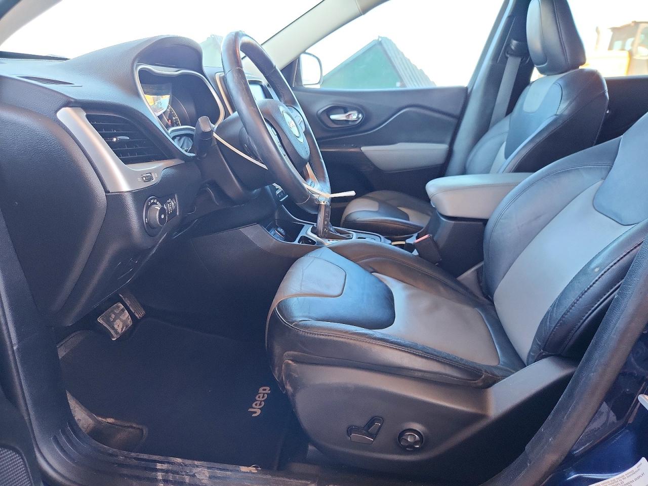 2014 Jeep Cherokee Limited Blue vin: 1C4PJLDS8EW266976