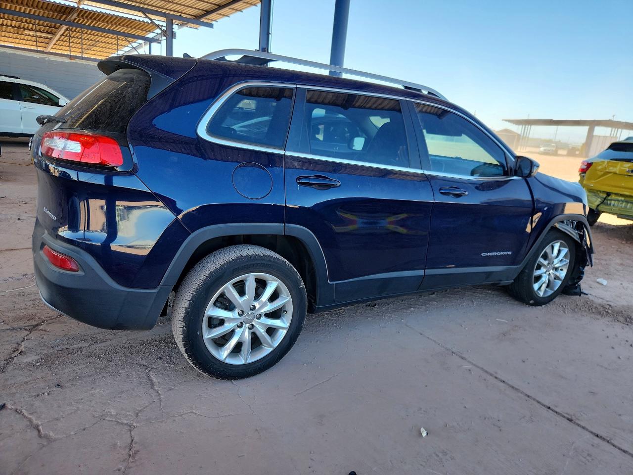 2014 Jeep Cherokee Limited Blue vin: 1C4PJLDS8EW266976