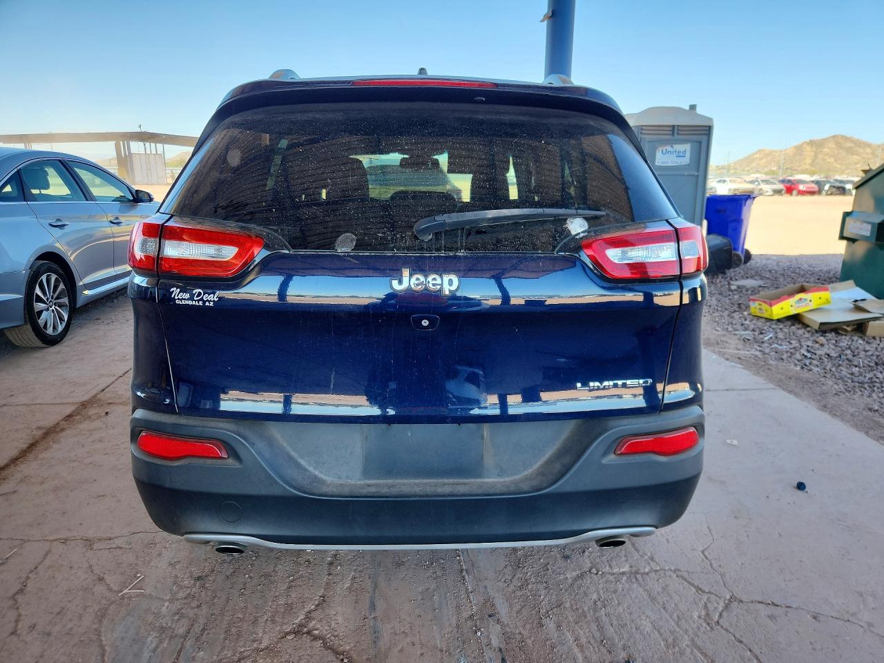 2014 Jeep Cherokee Limited Blue vin: 1C4PJLDS8EW266976
