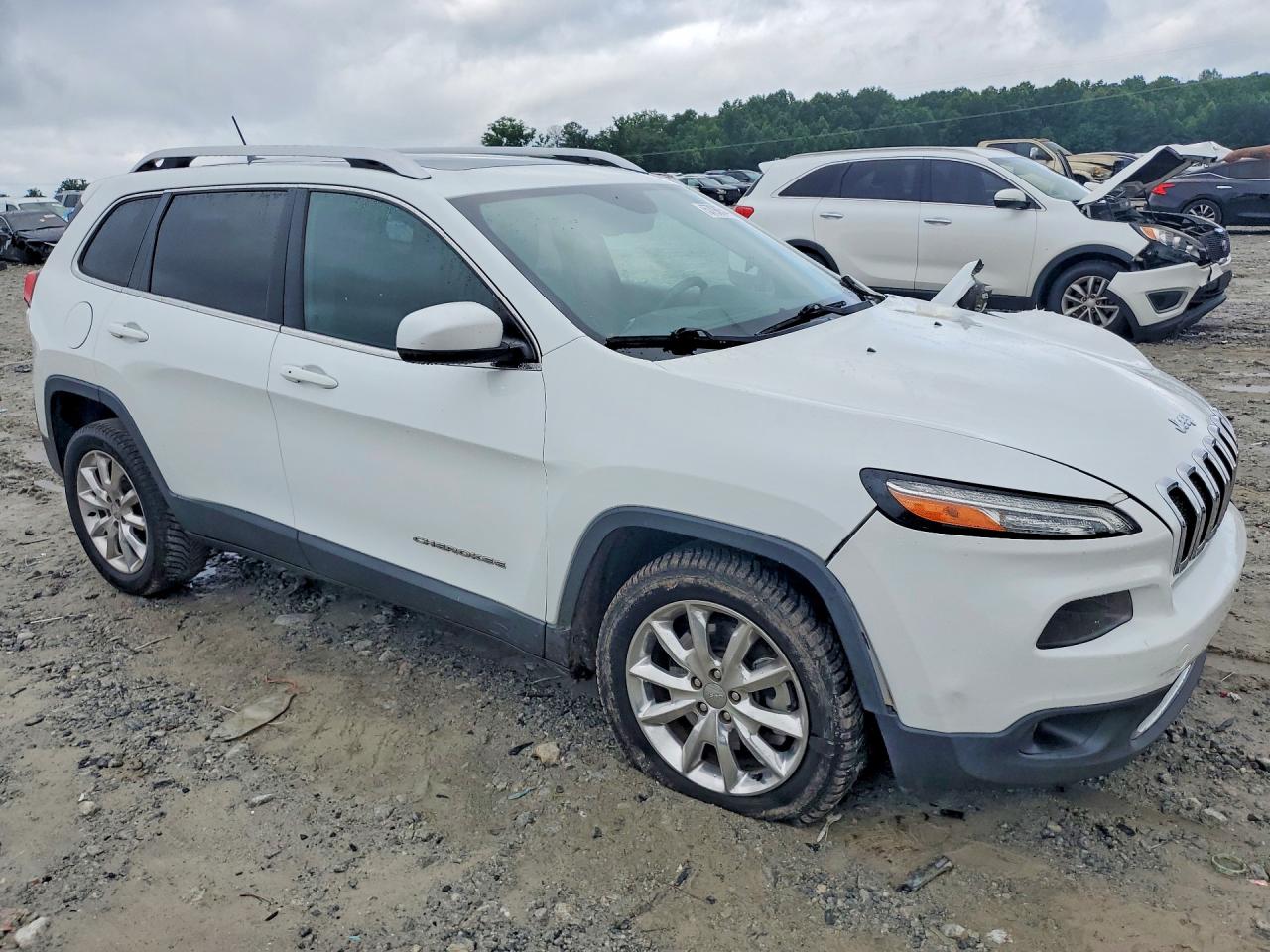 2014 Jeep Cherokee Limited Белый vin: 1C4PJLDS8EW279310