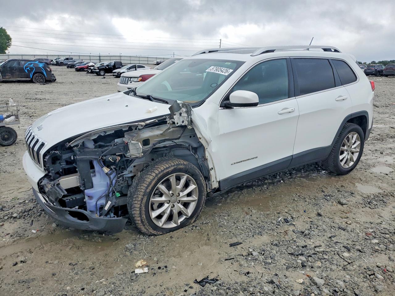 2014 Jeep Cherokee Limited White vin: 1C4PJLDS8EW279310