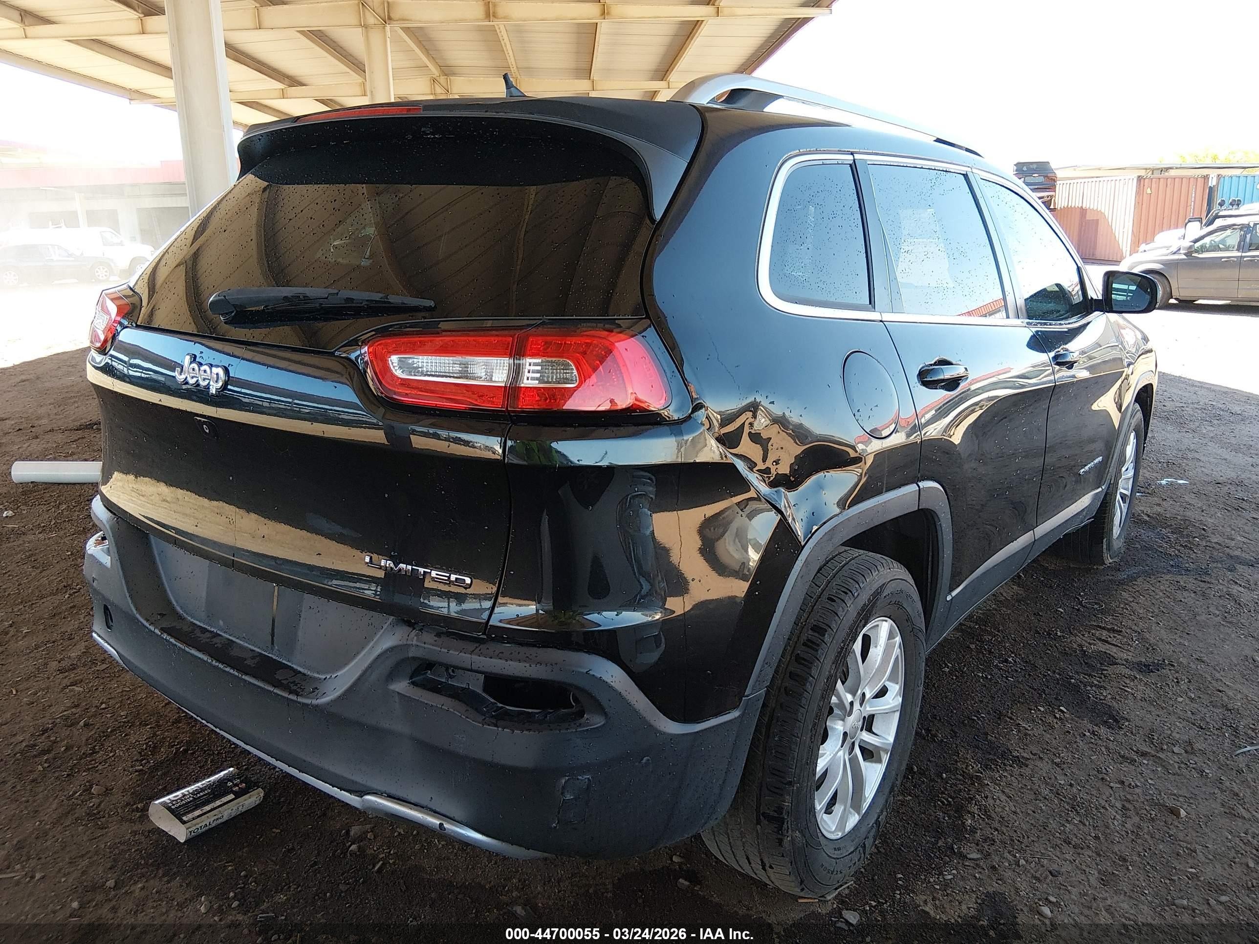 2014 Jeep Cherokee Limited Black vin: 1C4PJLDS8EW295202