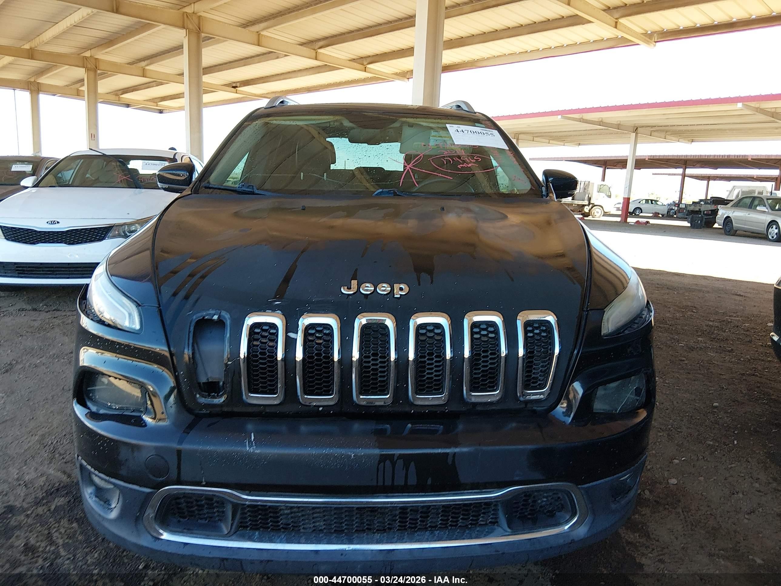 2014 Jeep Cherokee Limited Black vin: 1C4PJLDS8EW295202