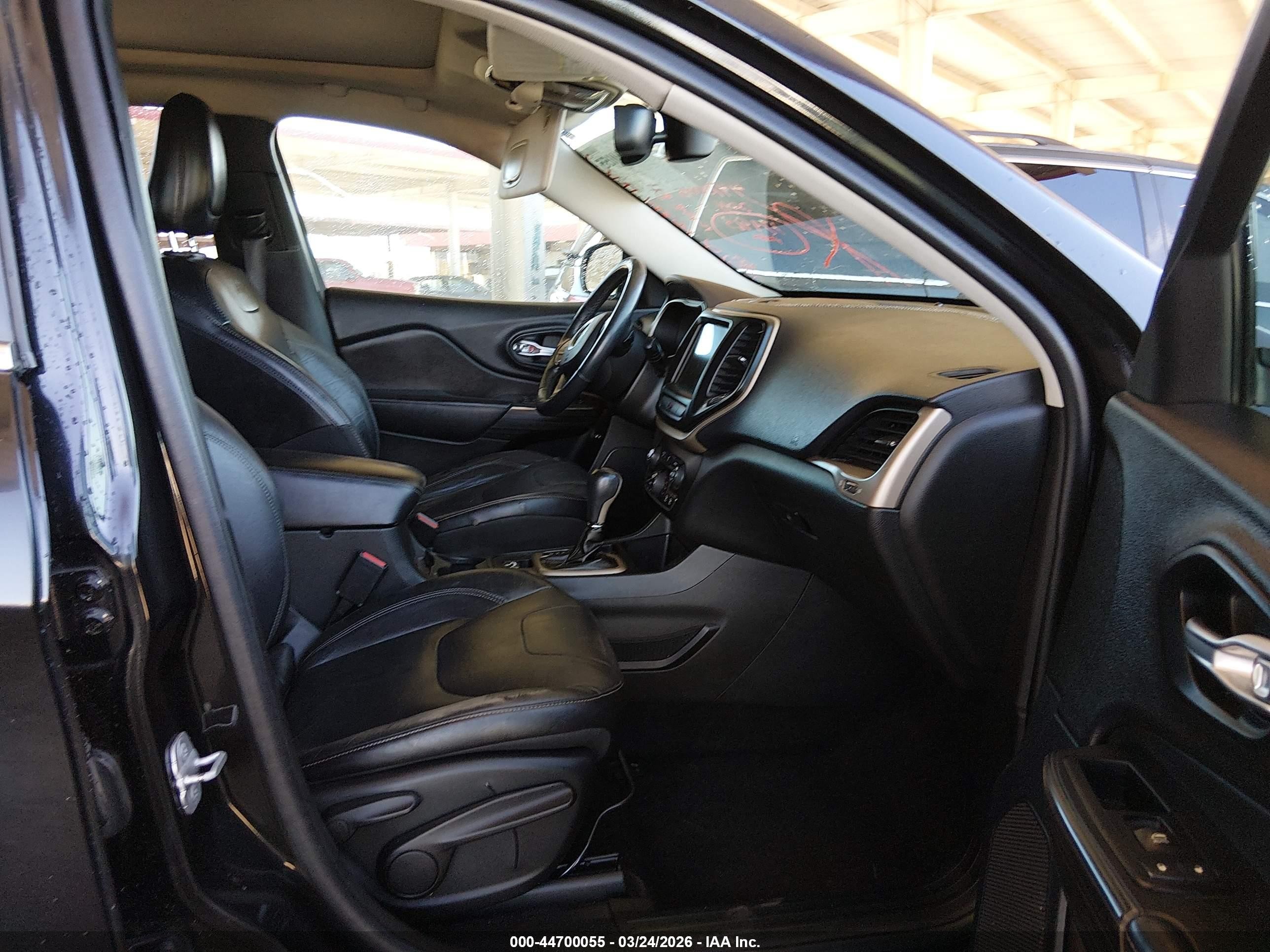 2014 Jeep Cherokee Limited Black vin: 1C4PJLDS8EW295202