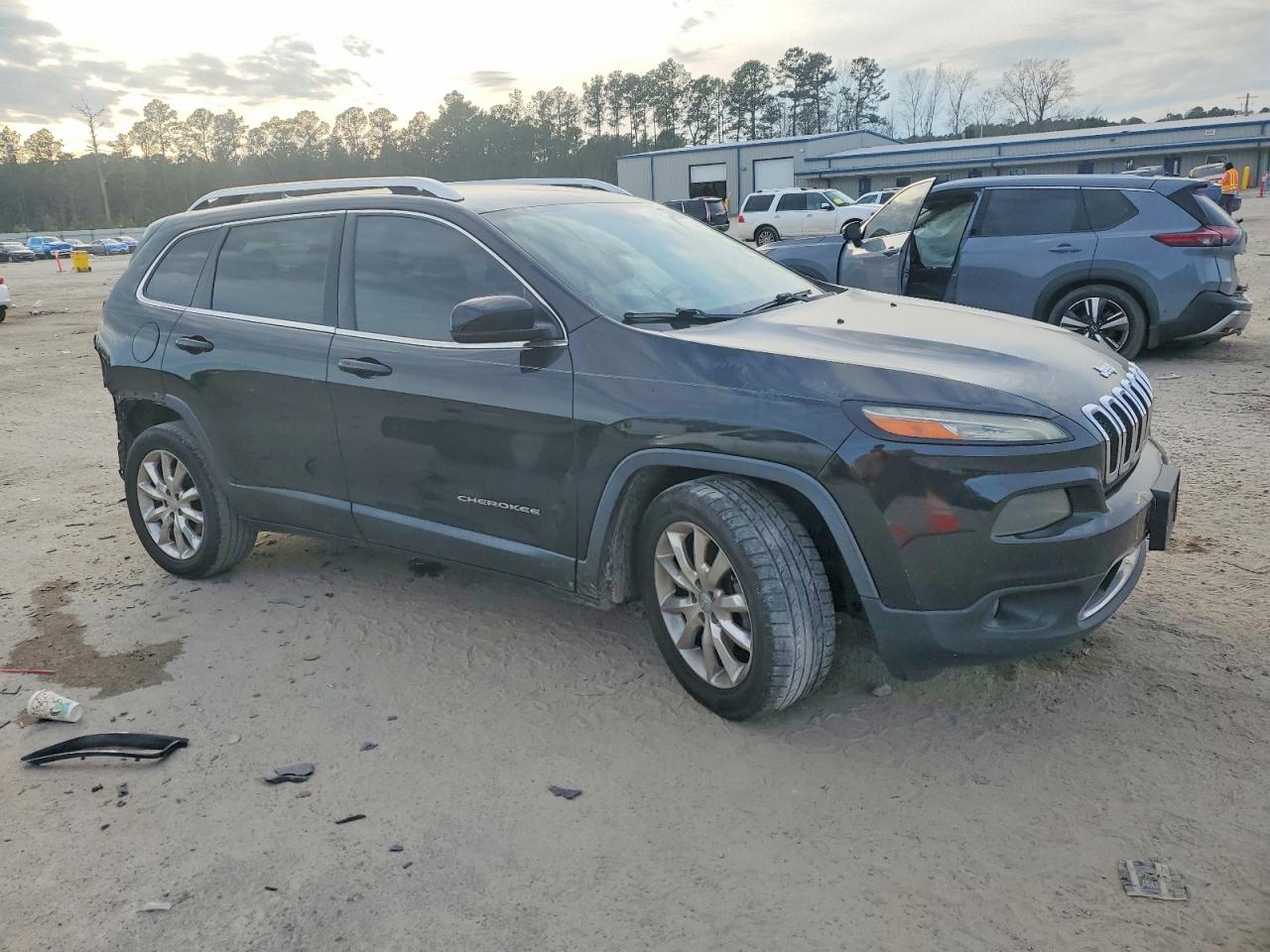 2015 Jeep Cherokee Limited Black vin: 1C4PJLDS8FW585537