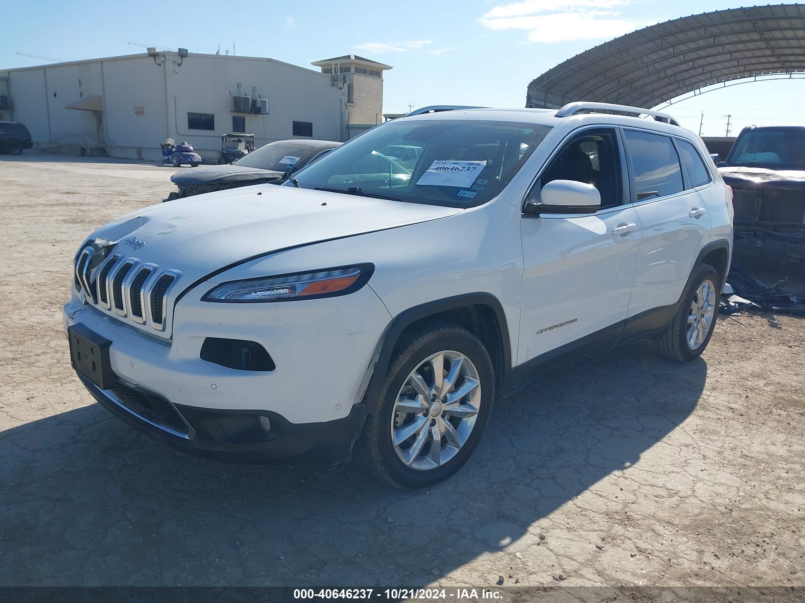 2017 Jeep Cherokee Limited Fwd White vin: 1C4PJLDS8HW642810