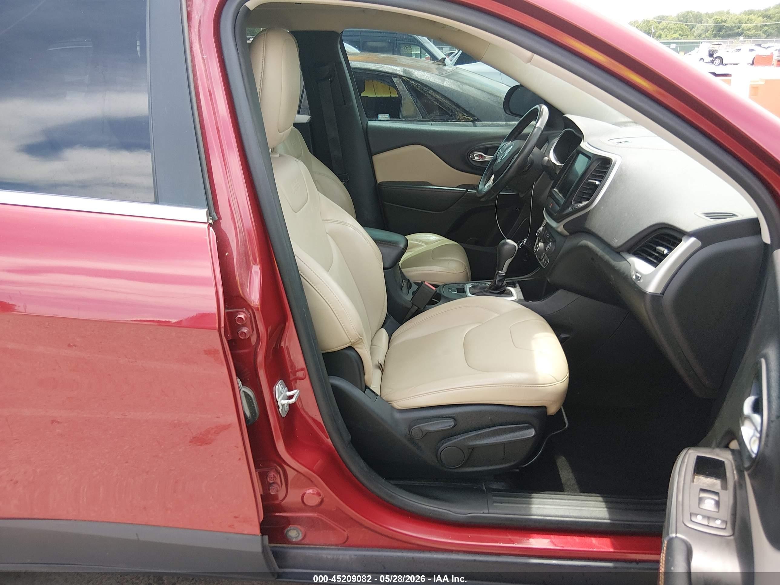 2015 Jeep Cherokee Limited Красный vin: 1C4PJLDS9FW517778