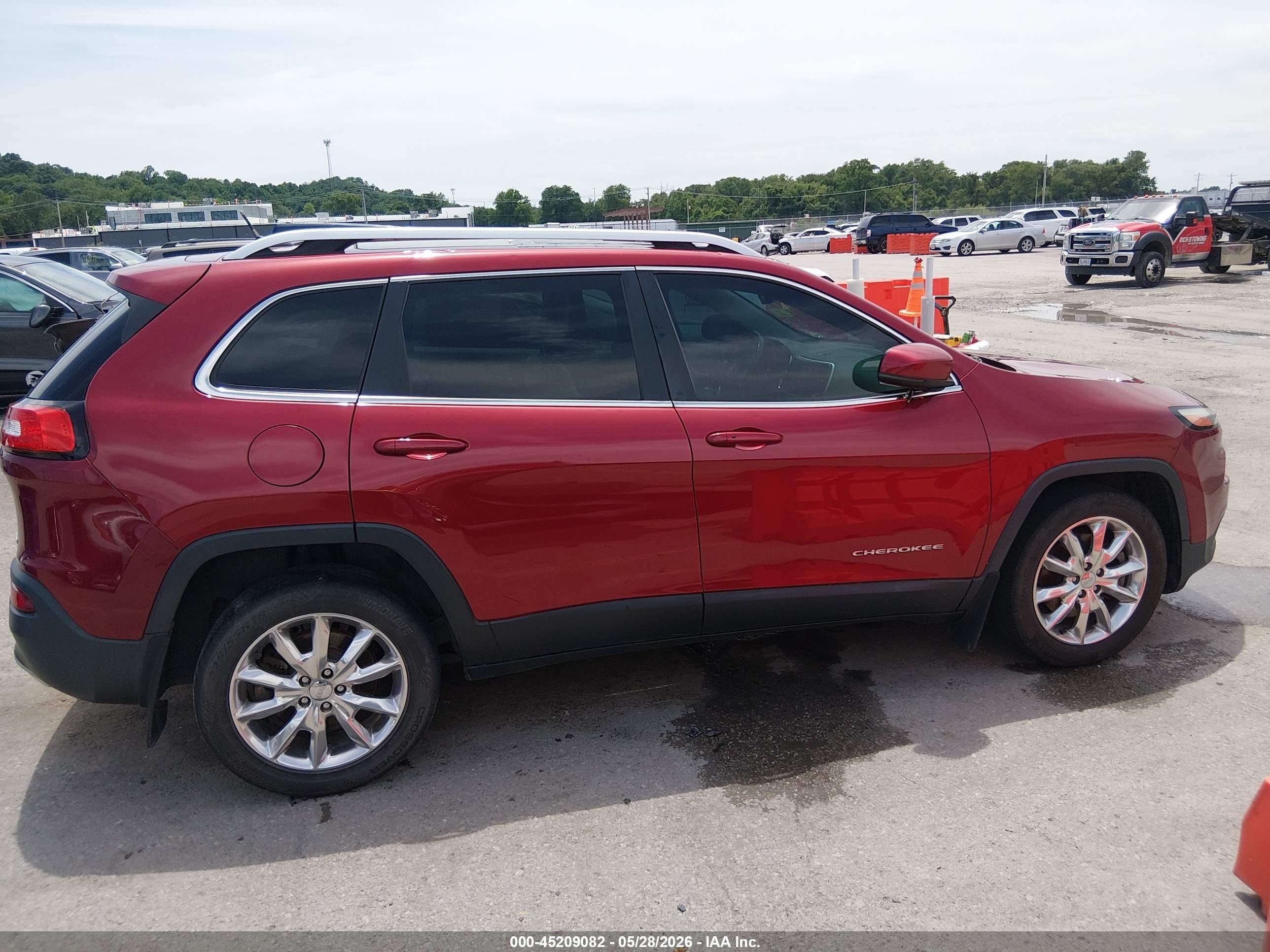 2015 Jeep Cherokee Limited Красный vin: 1C4PJLDS9FW517778