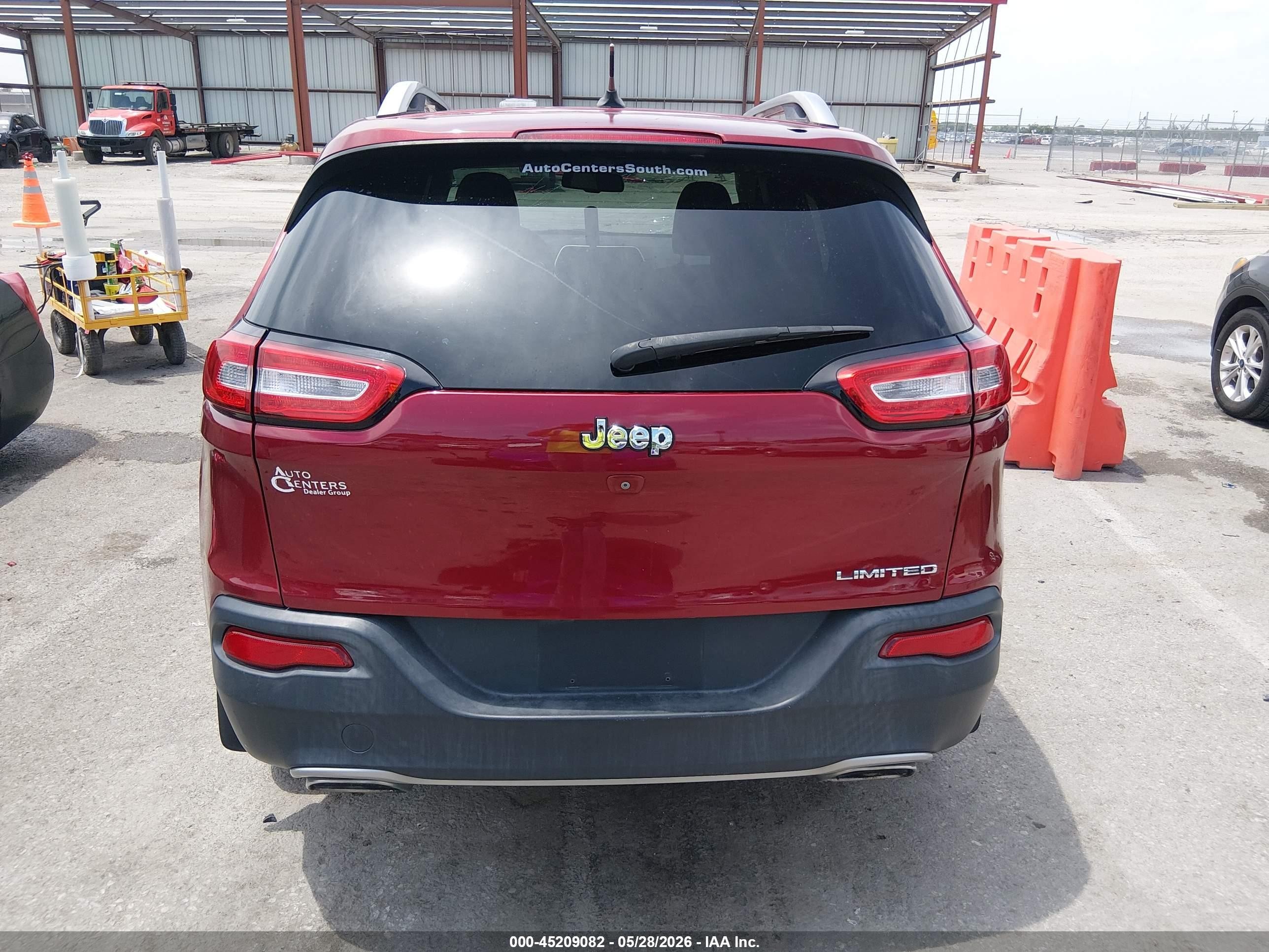 2015 Jeep Cherokee Limited Красный vin: 1C4PJLDS9FW517778