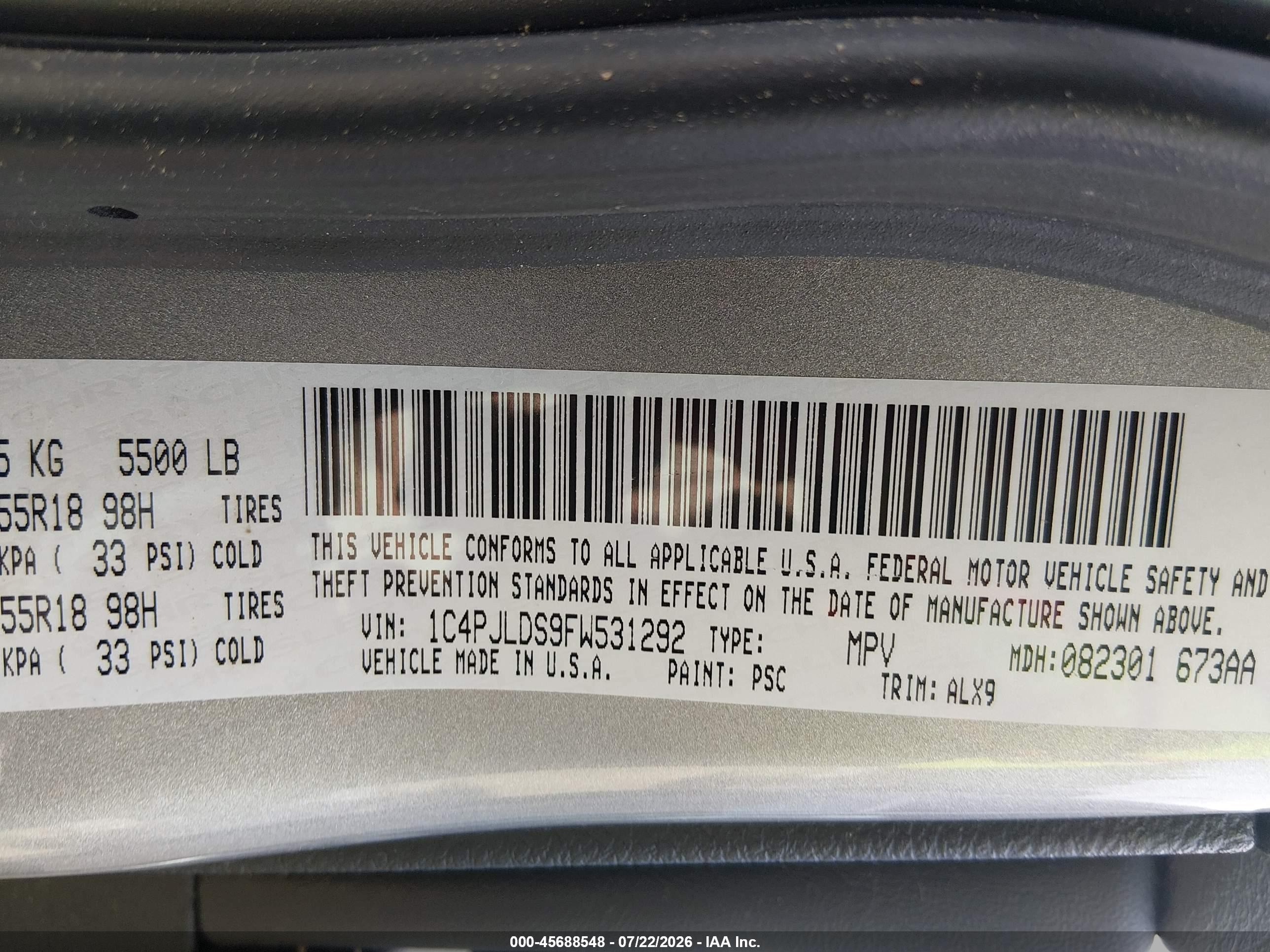 2015 Jeep Cherokee Limited Silver vin: 1C4PJLDS9FW531292