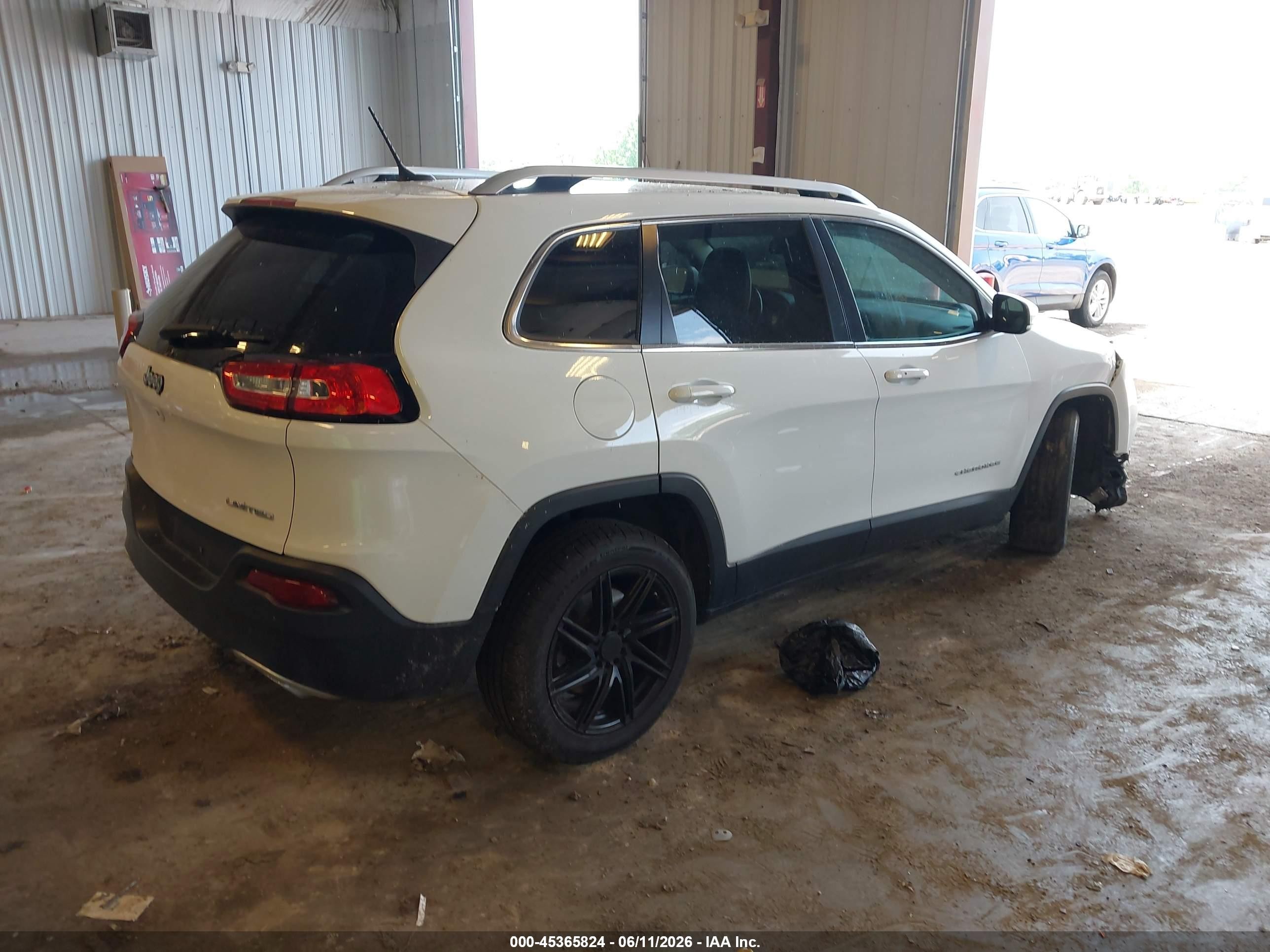 2015 Jeep Cherokee Limited Белый vin: 1C4PJLDS9FW547606