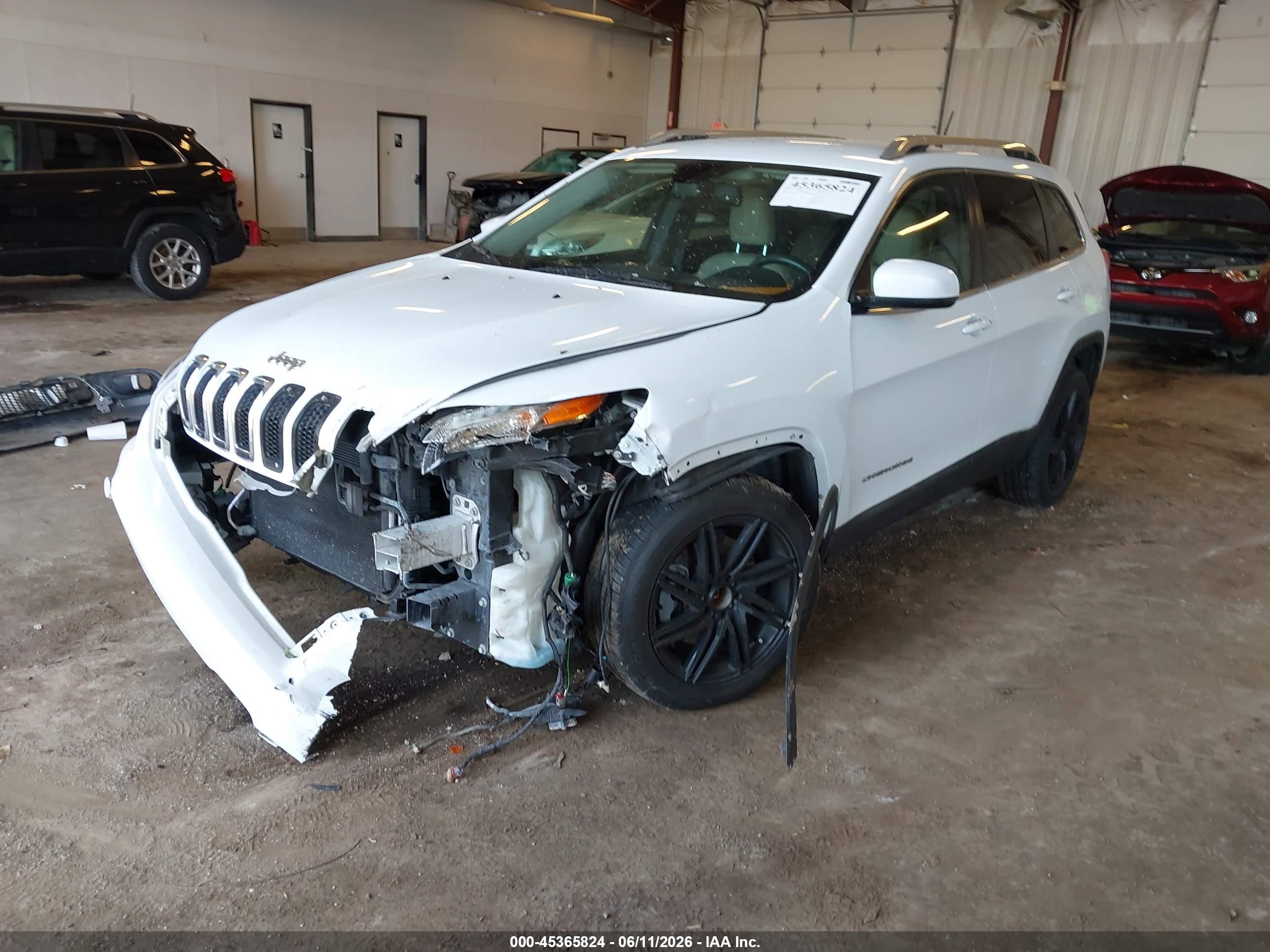 2015 Jeep Cherokee Limited Белый vin: 1C4PJLDS9FW547606