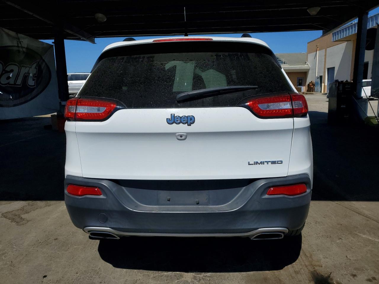 2015 Jeep Cherokee Limited White vin: 1C4PJLDS9FW553437