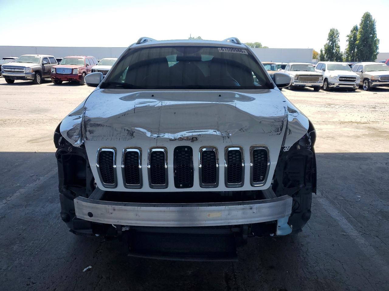 2015 Jeep Cherokee Limited White vin: 1C4PJLDS9FW553437