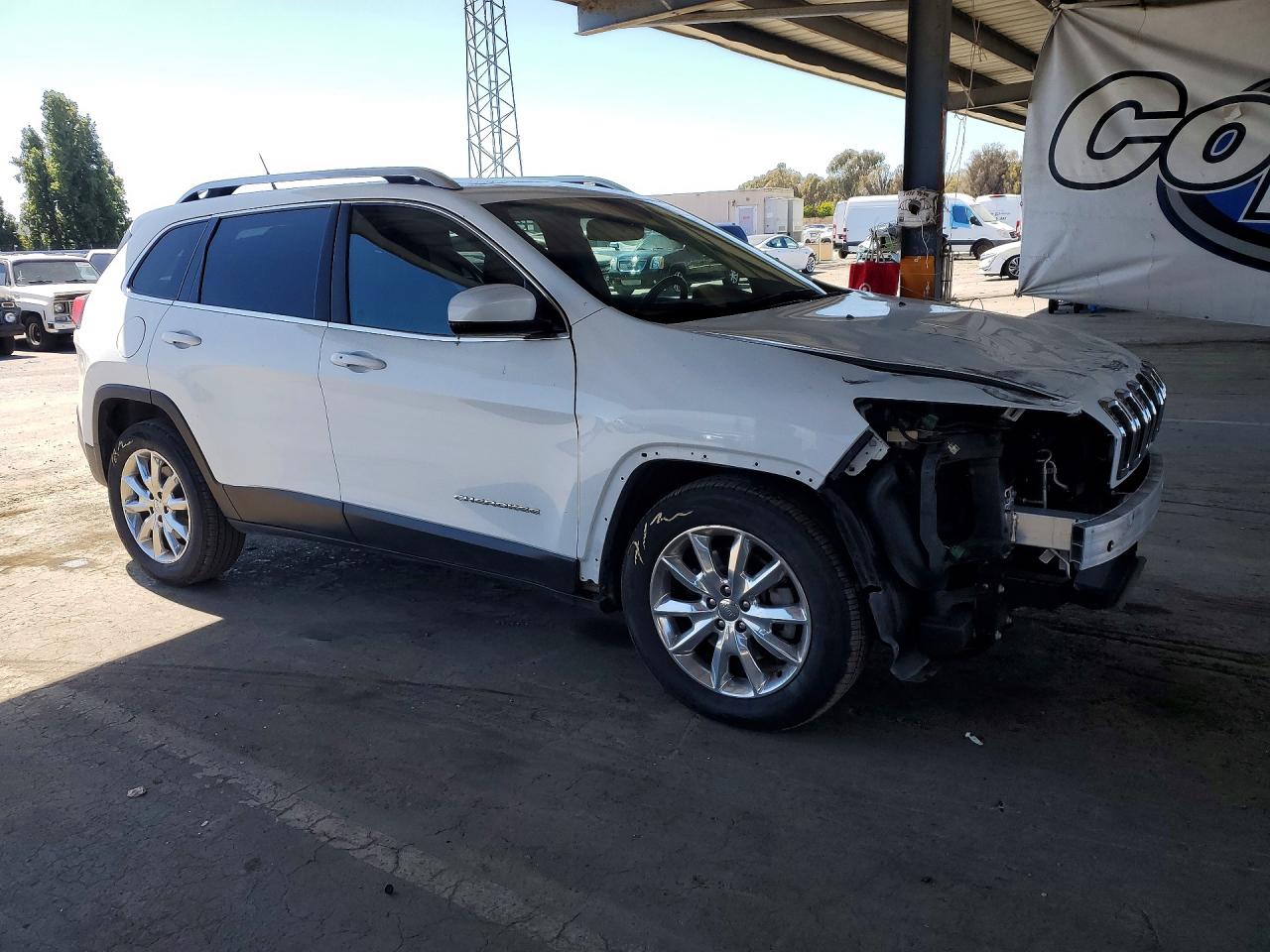 2015 Jeep Cherokee Limited White vin: 1C4PJLDS9FW553437