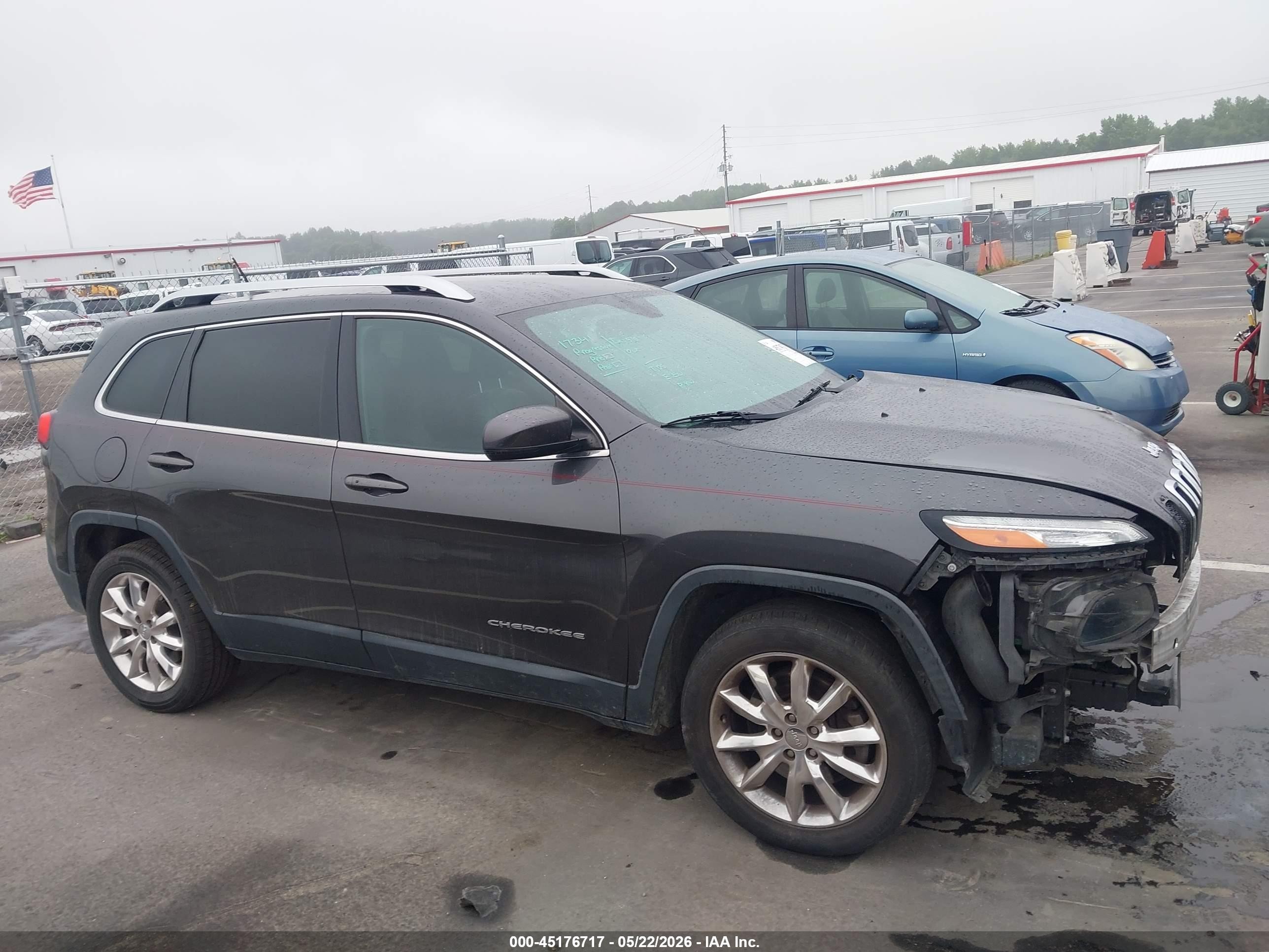 2015 Jeep Cherokee Limited Gray vin: 1C4PJLDS9FW573560
