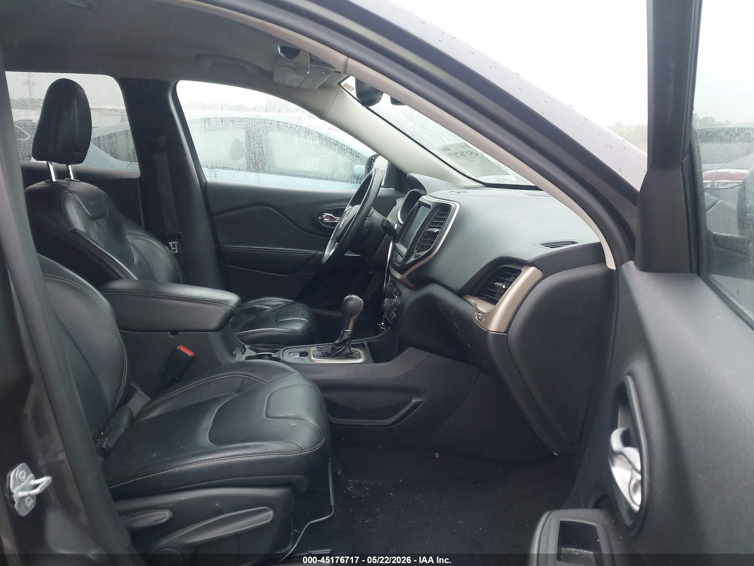 2015 Jeep Cherokee Limited Gray vin: 1C4PJLDS9FW573560