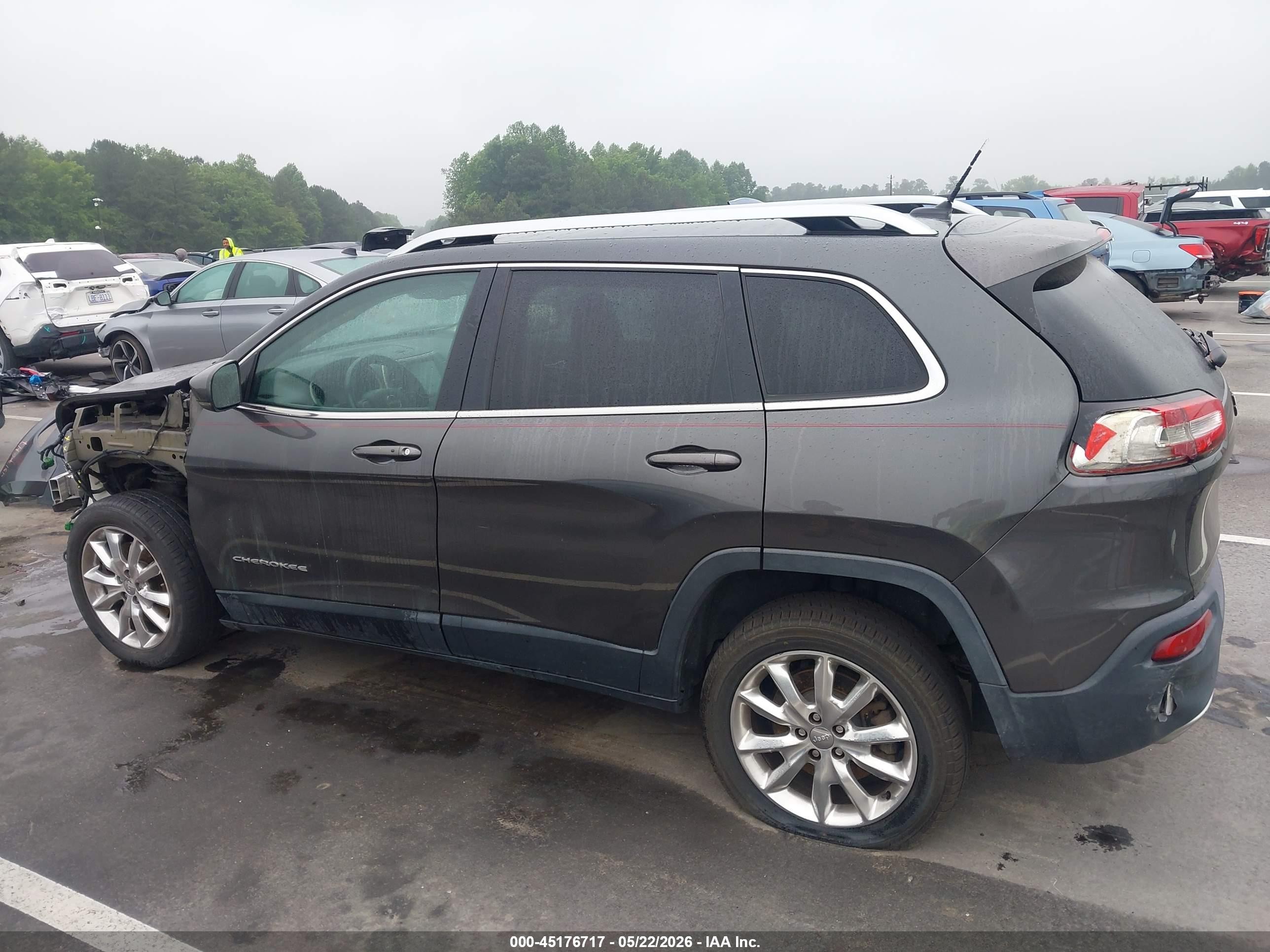 2015 Jeep Cherokee Limited Gray vin: 1C4PJLDS9FW573560