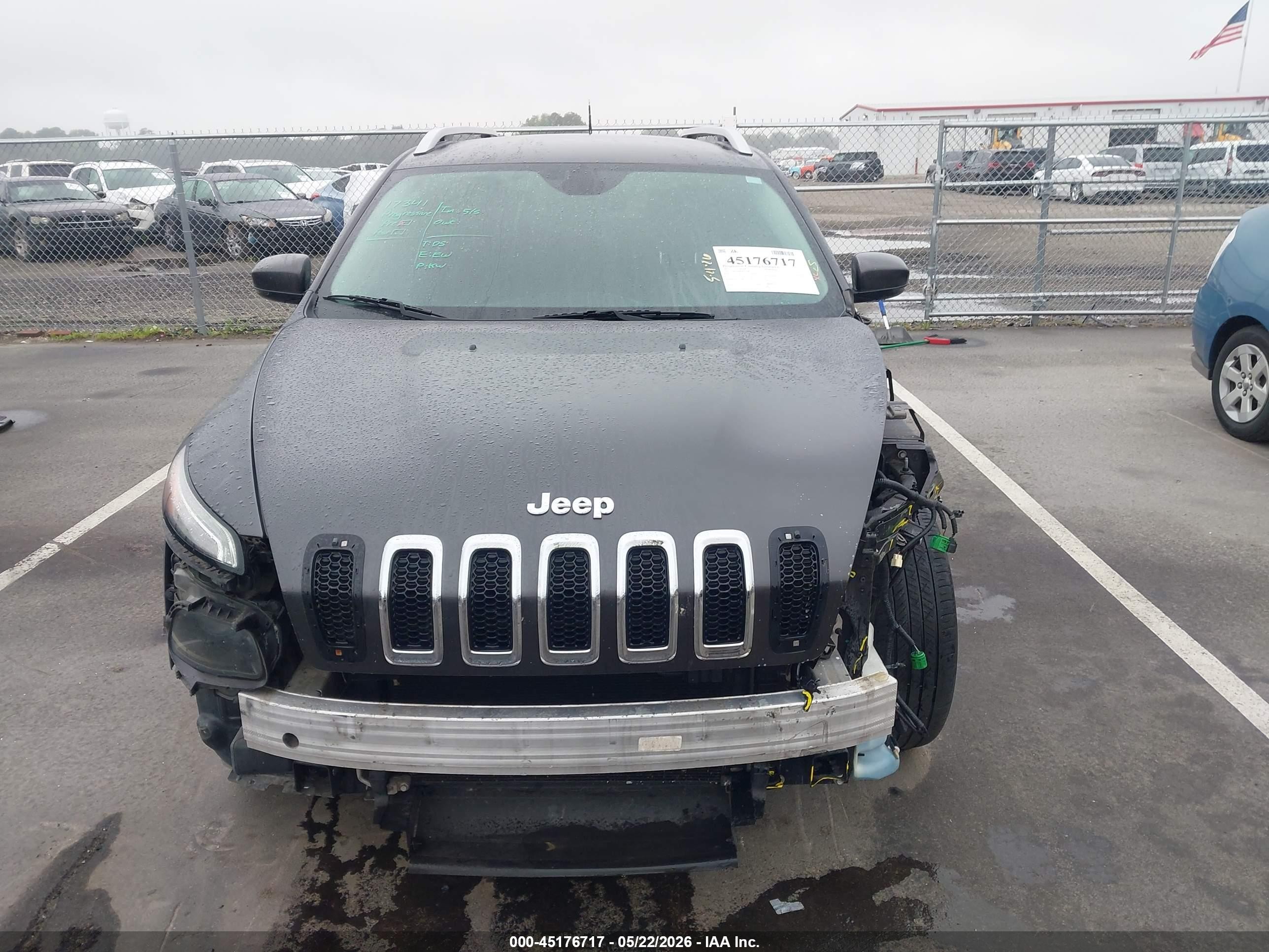 2015 Jeep Cherokee Limited Gray vin: 1C4PJLDS9FW573560
