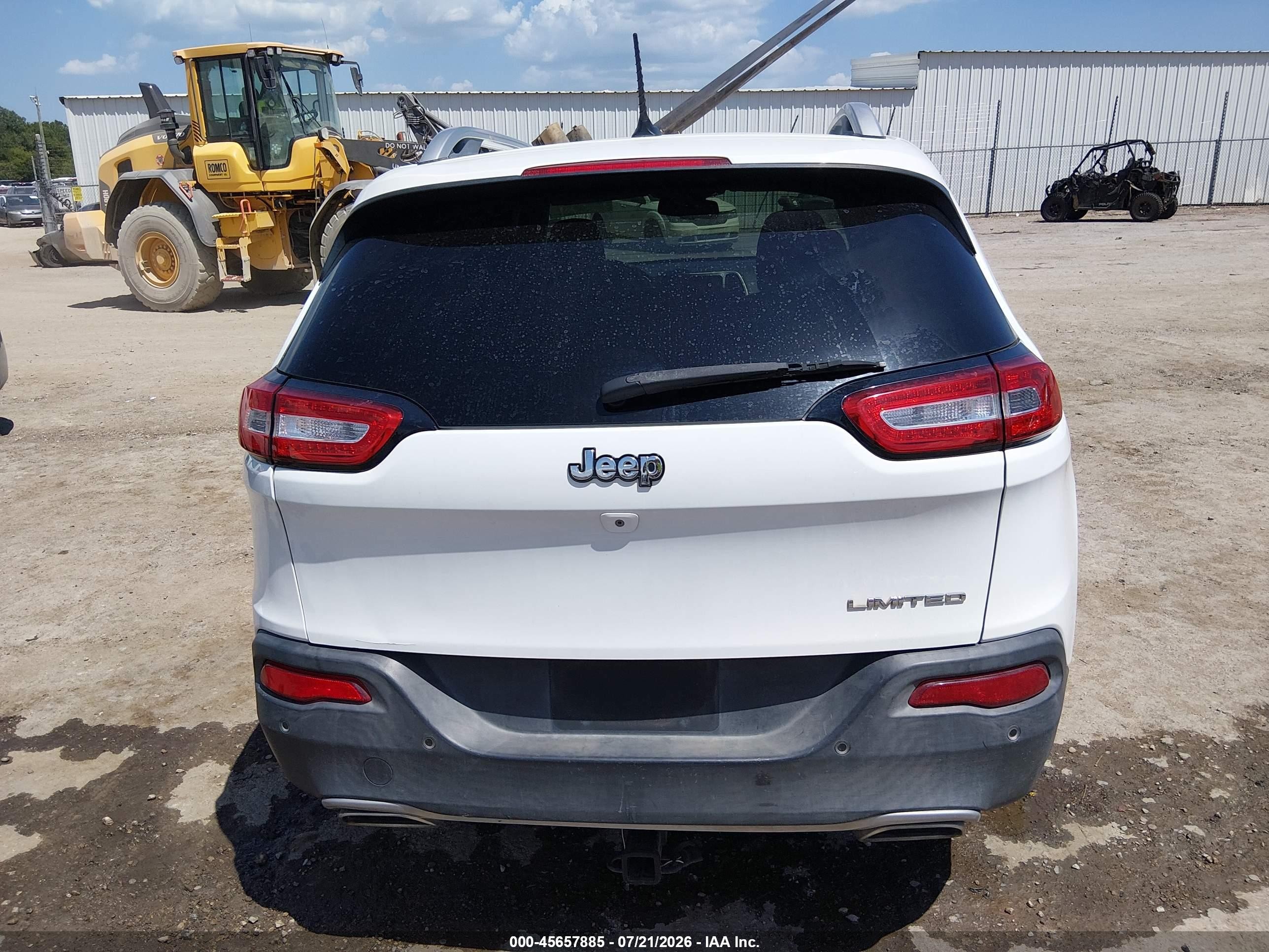 2015 Jeep Cherokee Limited Белый vin: 1C4PJLDS9FW670113