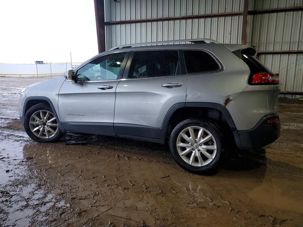 2015 Jeep Cherokee Limited Silver vin: 1C4PJLDS9FW684352