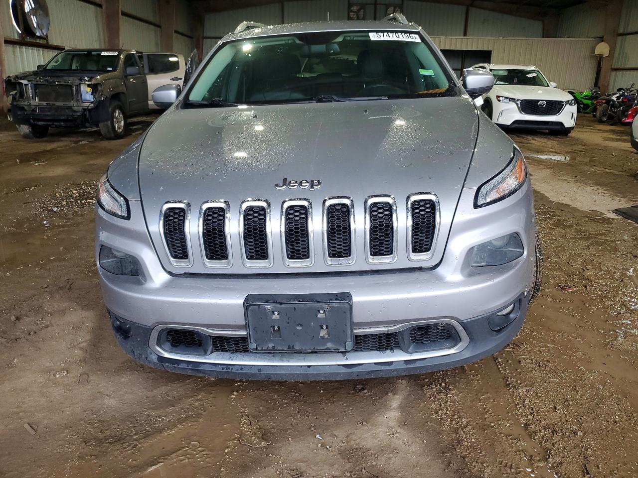 2015 Jeep Cherokee Limited Silver vin: 1C4PJLDS9FW684352