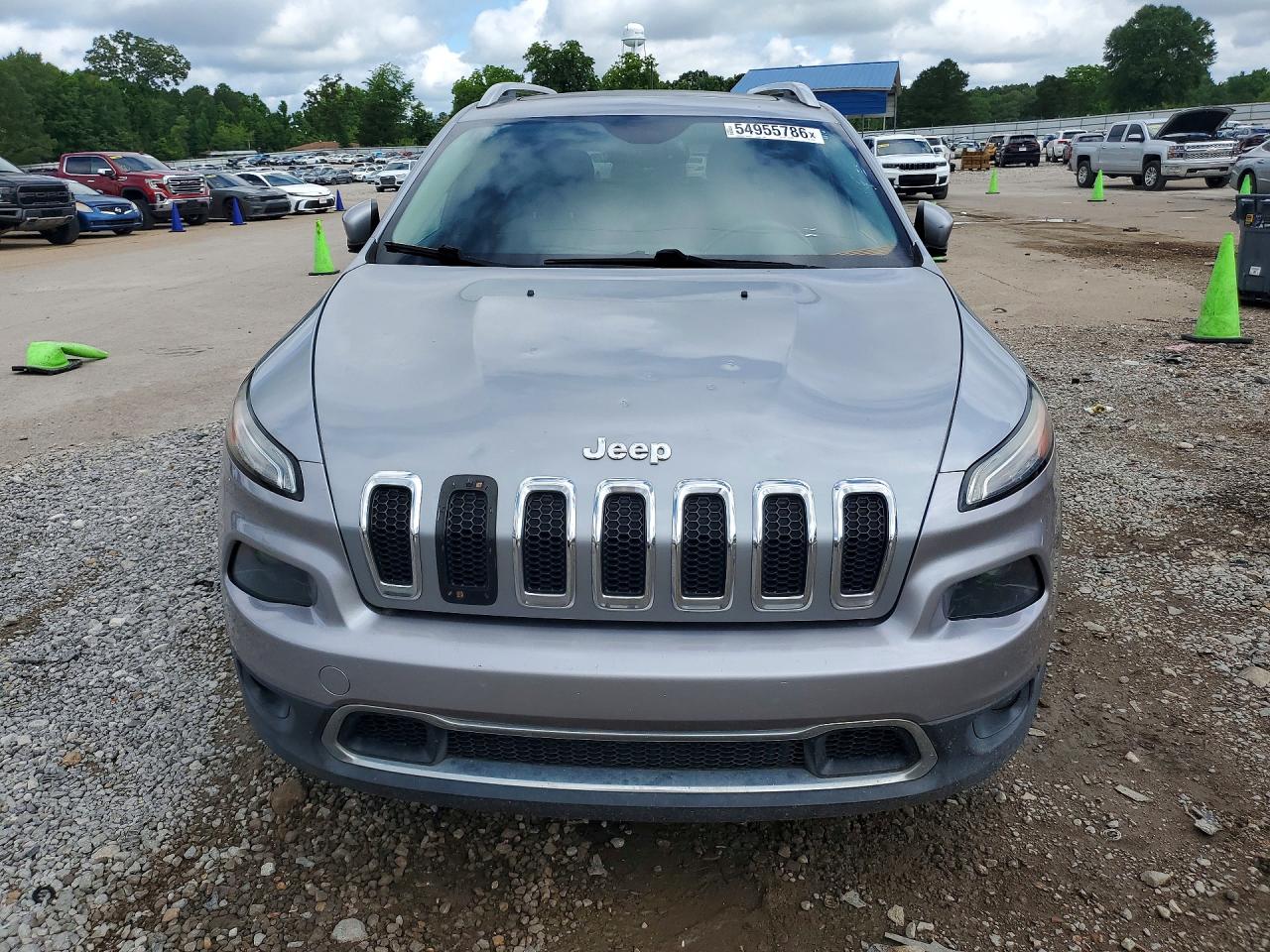 2014 Jeep Cherokee Limited Silver vin: 1C4PJLDSXEW144054