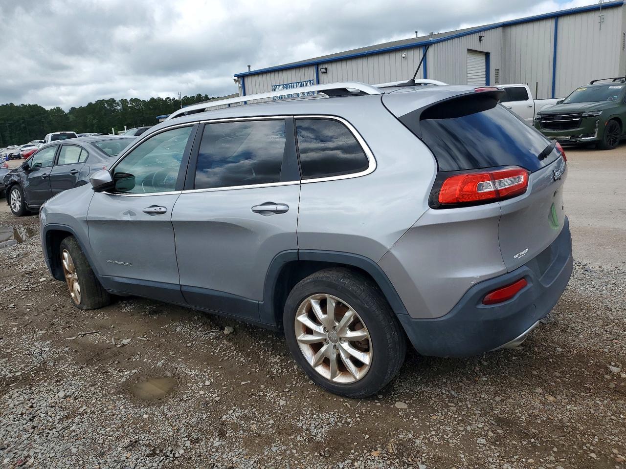 2014 Jeep Cherokee Limited Silver vin: 1C4PJLDSXEW144054