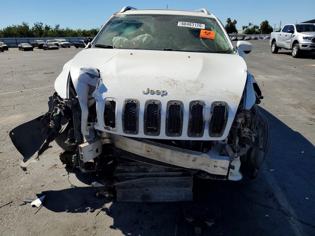 2014 Jeep Cherokee Limited Белый vin: 1C4PJLDSXEW170699