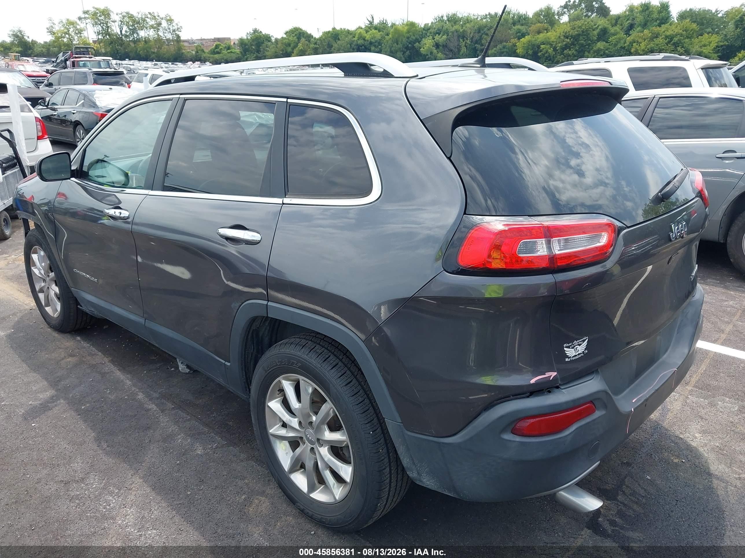 2014 Jeep Cherokee Limited Gray vin: 1C4PJLDSXEW301629