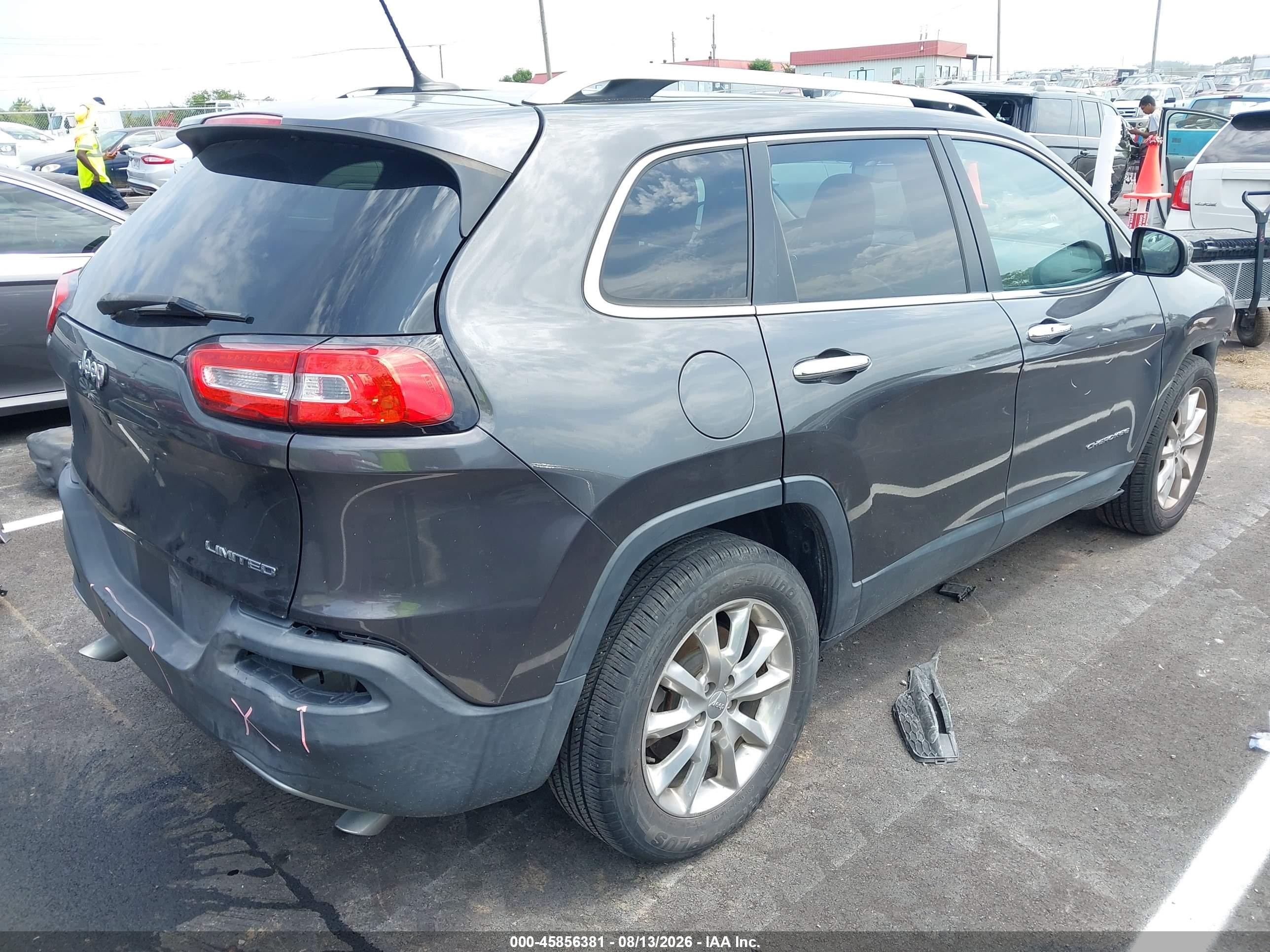2014 Jeep Cherokee Limited Gray vin: 1C4PJLDSXEW301629