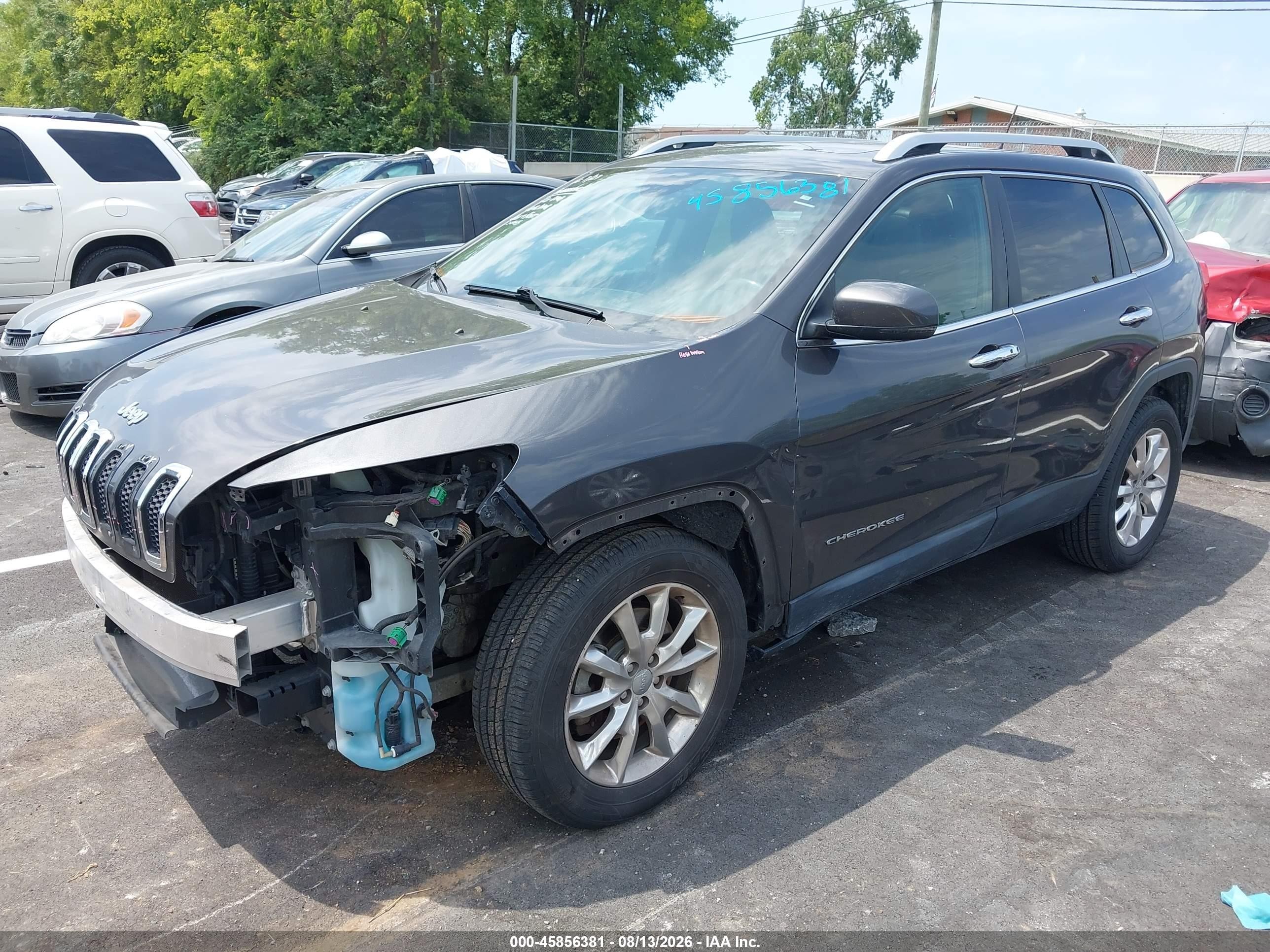 2014 Jeep Cherokee Limited Gray vin: 1C4PJLDSXEW301629