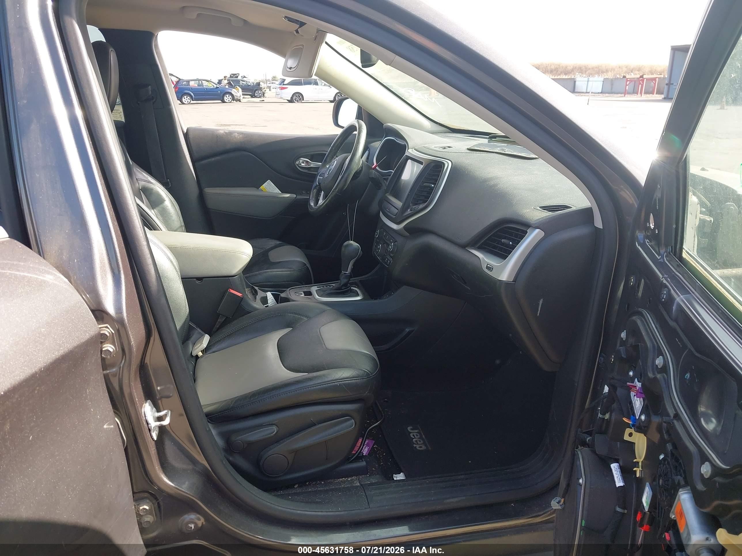 2014 Jeep Cherokee Limited Серый vin: 1C4PJLDSXEW302845