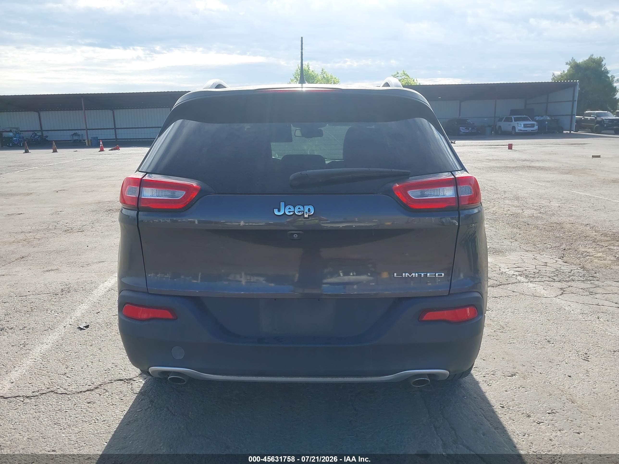 2014 Jeep Cherokee Limited Серый vin: 1C4PJLDSXEW302845