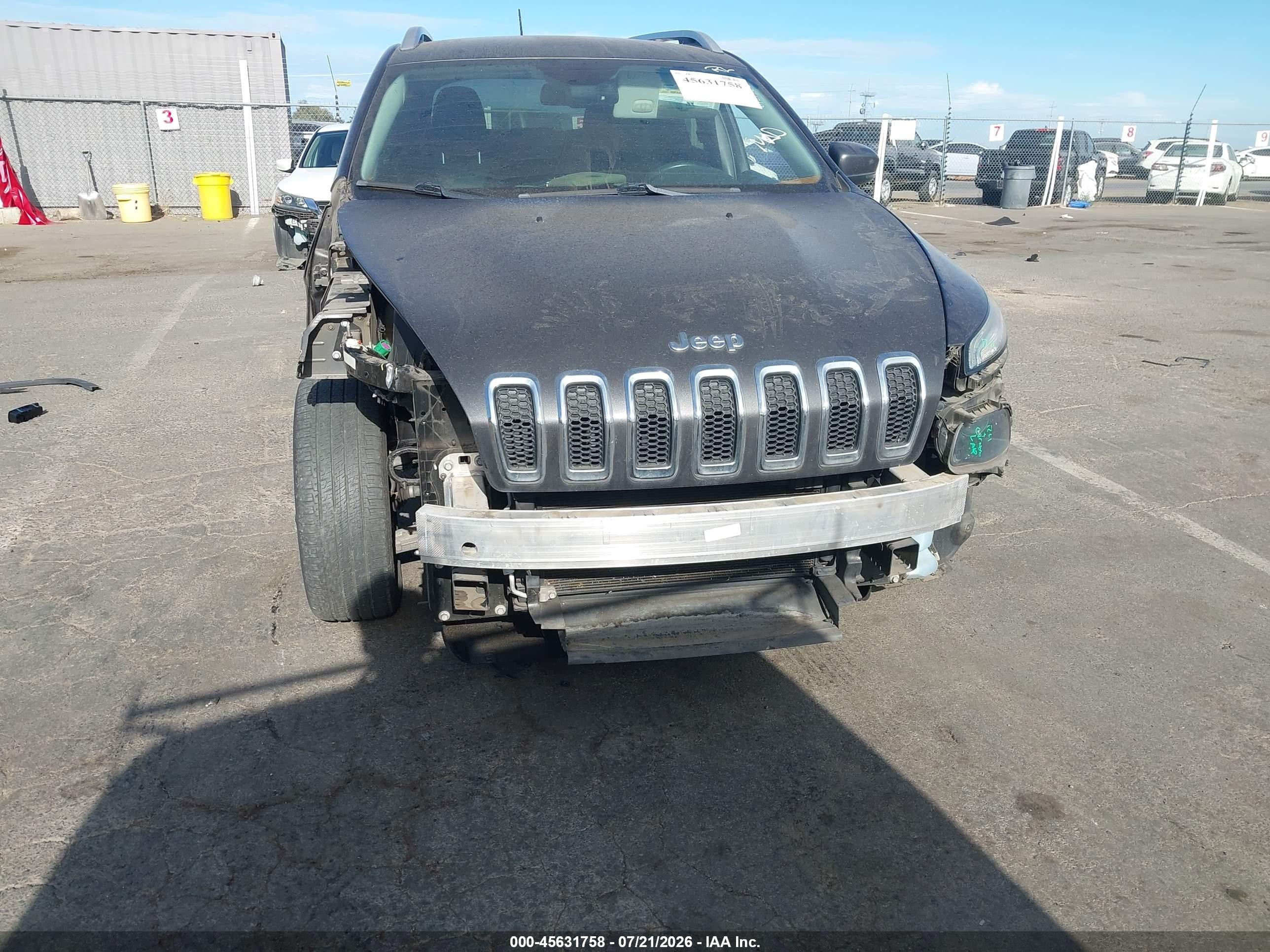 2014 Jeep Cherokee Limited Серый vin: 1C4PJLDSXEW302845