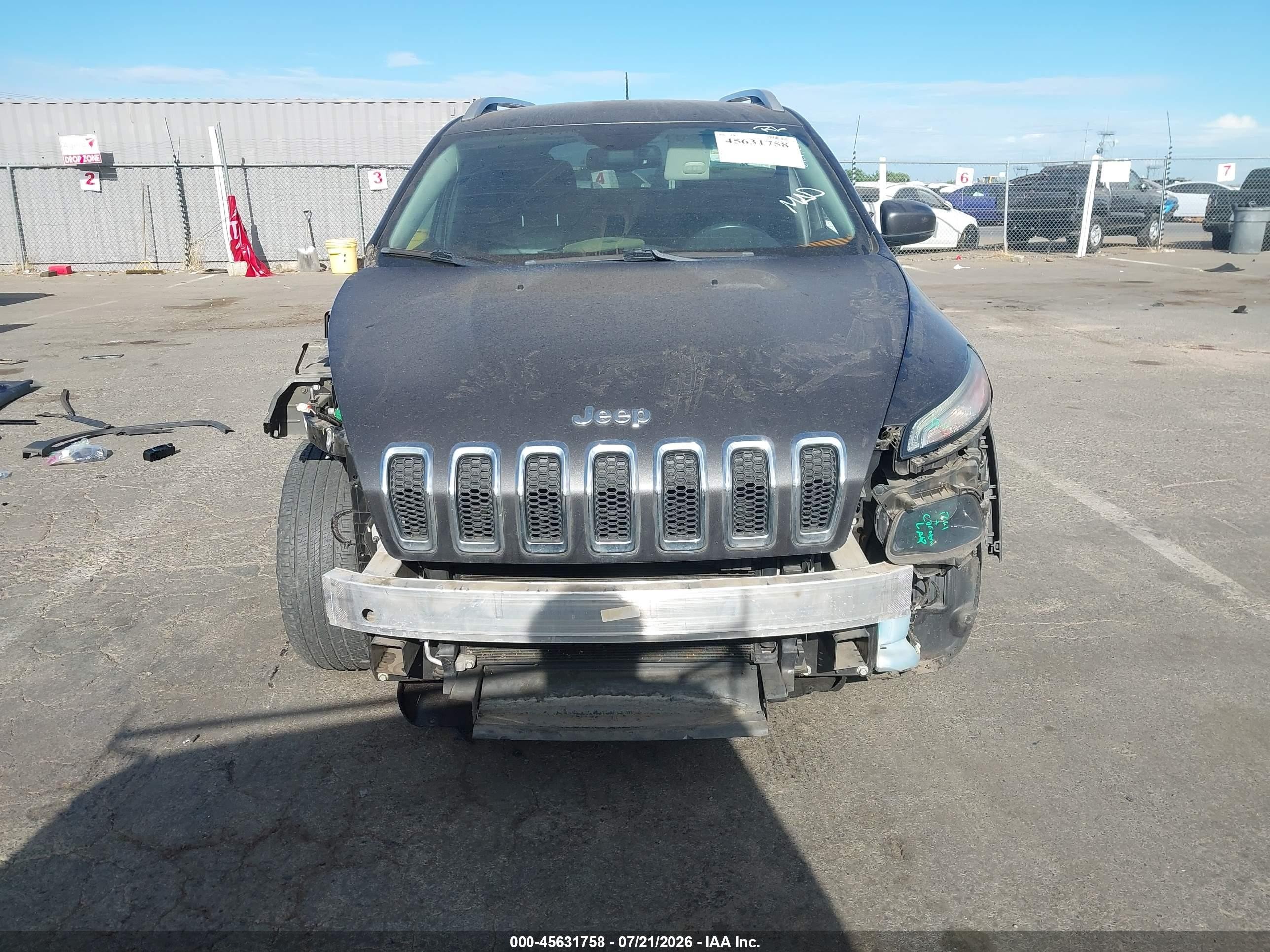 2014 Jeep Cherokee Limited Серый vin: 1C4PJLDSXEW302845