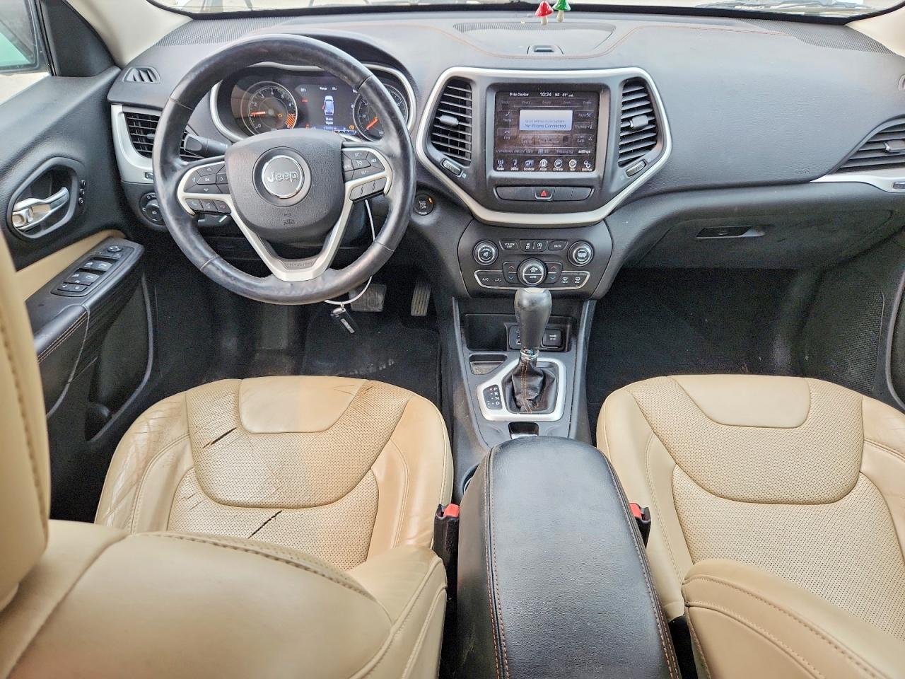 2015 Jeep Cherokee Limited White vin: 1C4PJLDSXFW517689