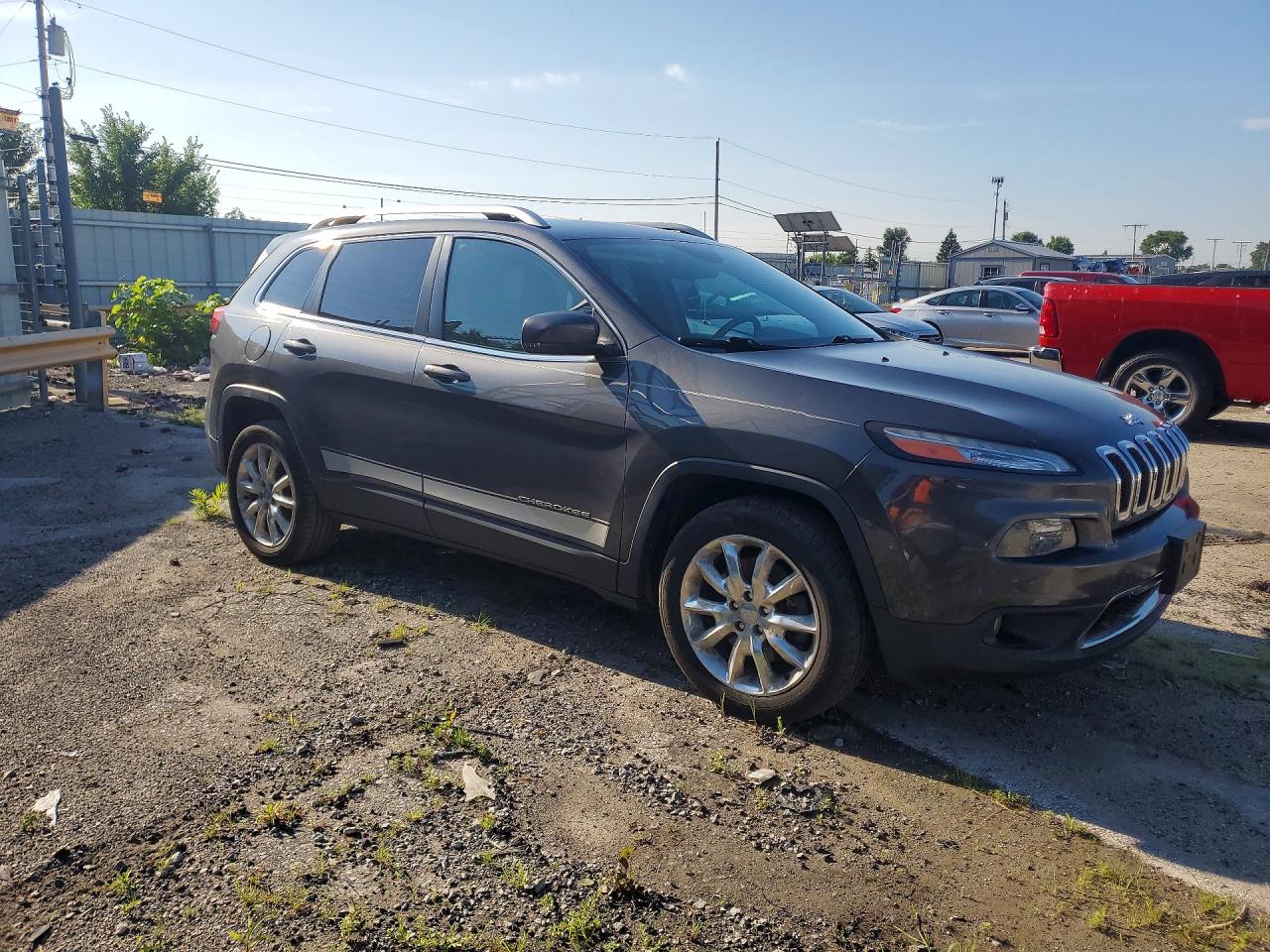 2015 Jeep Cherokee Limited Gray vin: 1C4PJLDSXFW518499