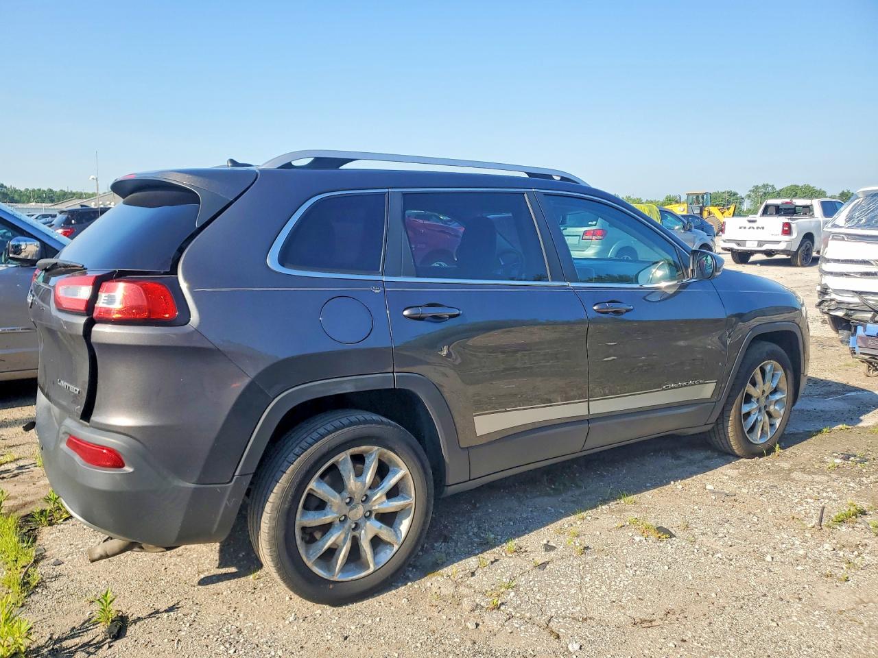 2015 Jeep Cherokee Limited Gray vin: 1C4PJLDSXFW518499