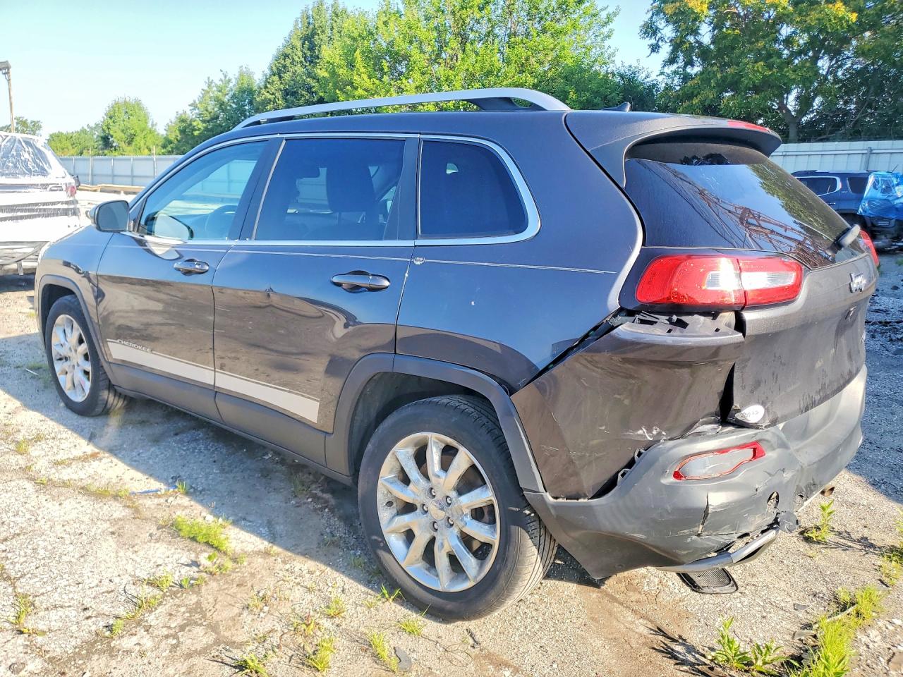 2015 Jeep Cherokee Limited Gray vin: 1C4PJLDSXFW518499