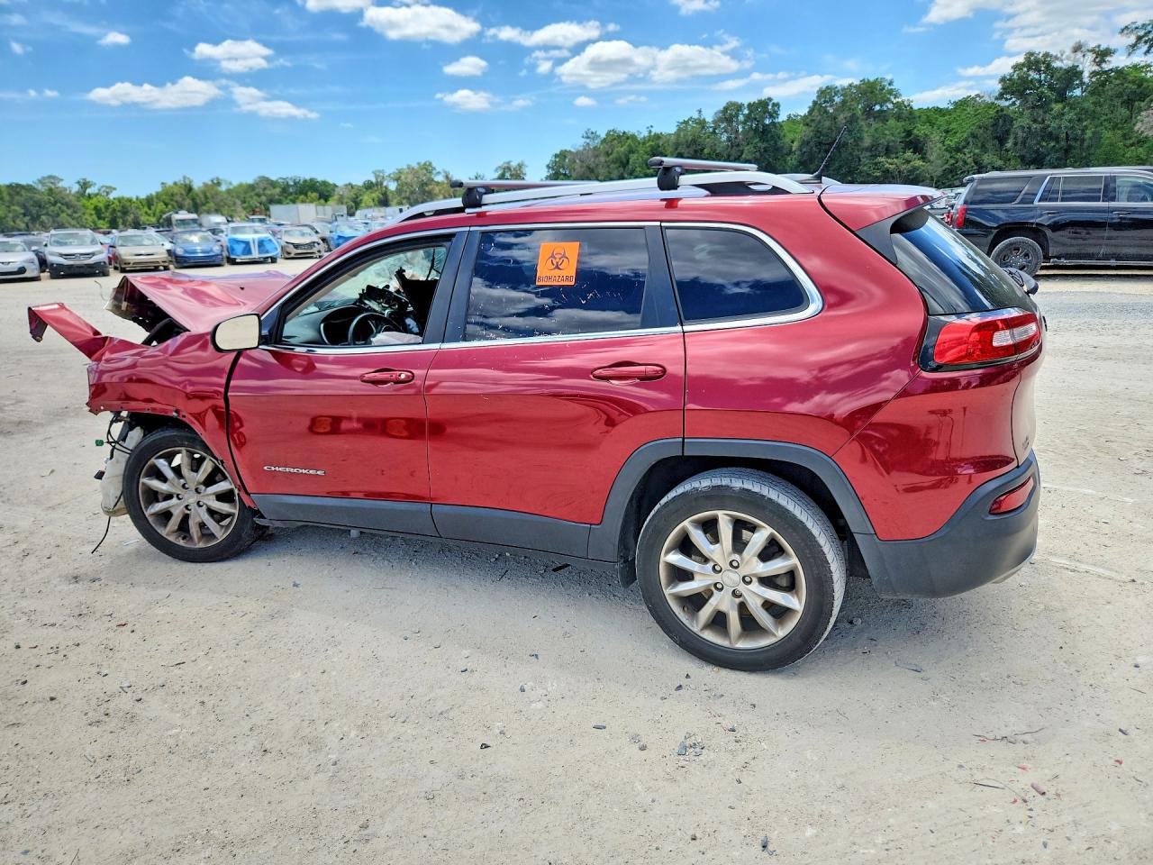 2015 Jeep Cherokee Limited Red vin: 1C4PJLDSXFW761942