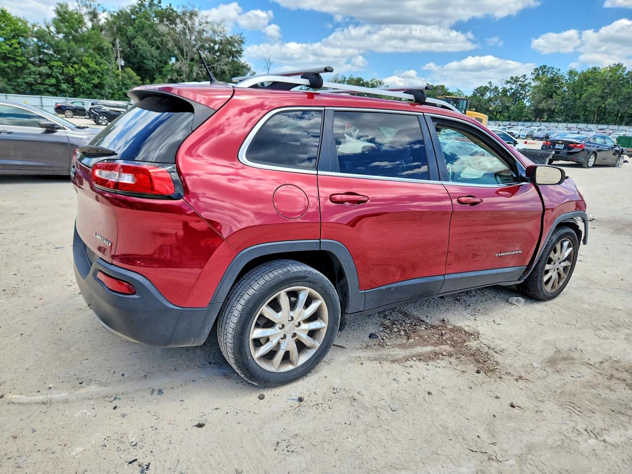 2015 Jeep Cherokee Limited Red vin: 1C4PJLDSXFW761942