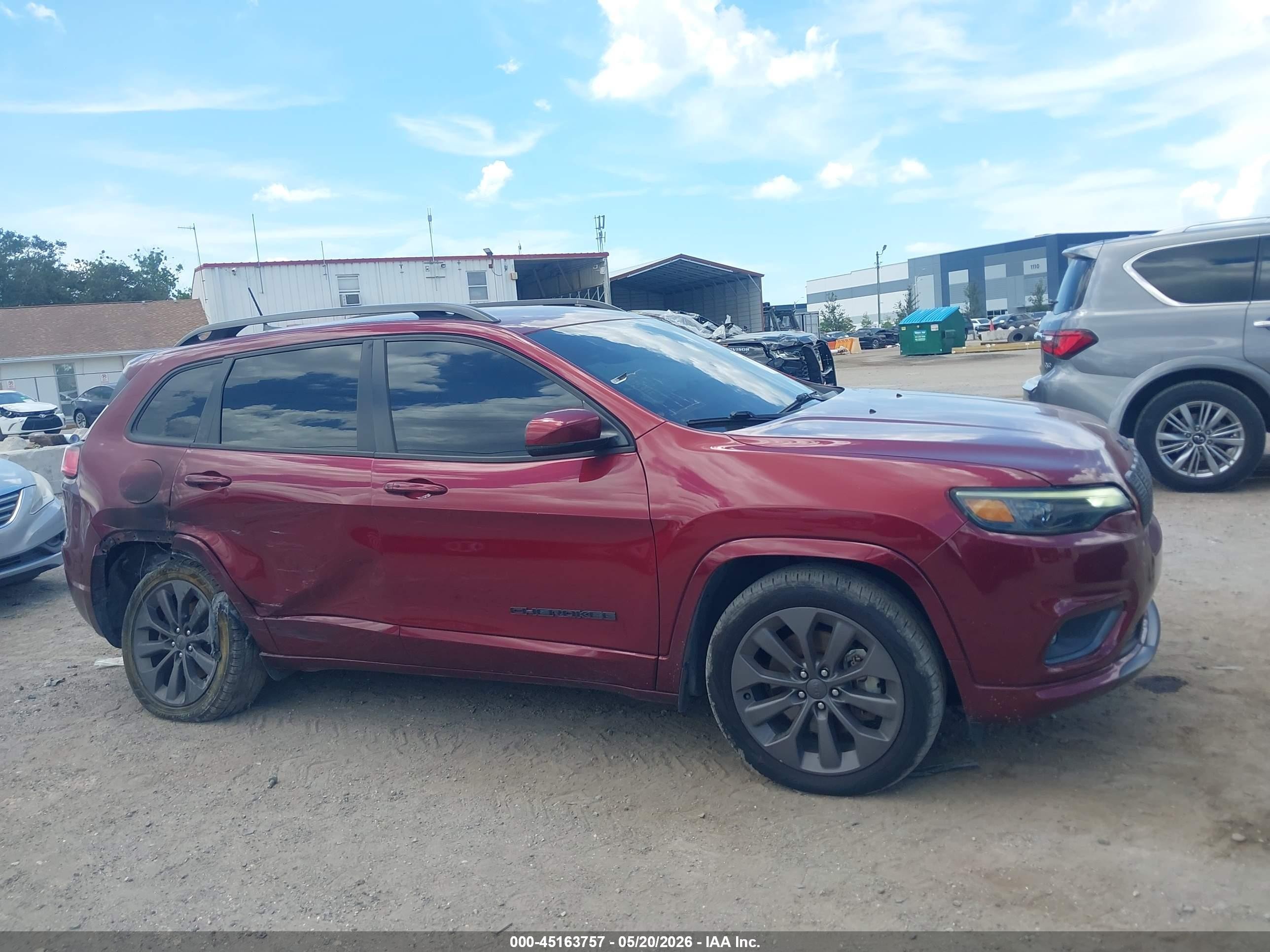 2020 Jeep Cherokee High Altitude Fwd Burgundy vin: 1C4PJLDXXLD634515